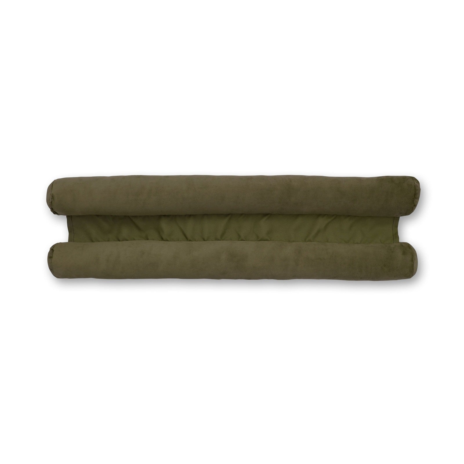 The Home Luxury Collection Reagan Soft Touch Matt Velvet Double Sided Draught Excluder - Green 3 Shaws Department Stores