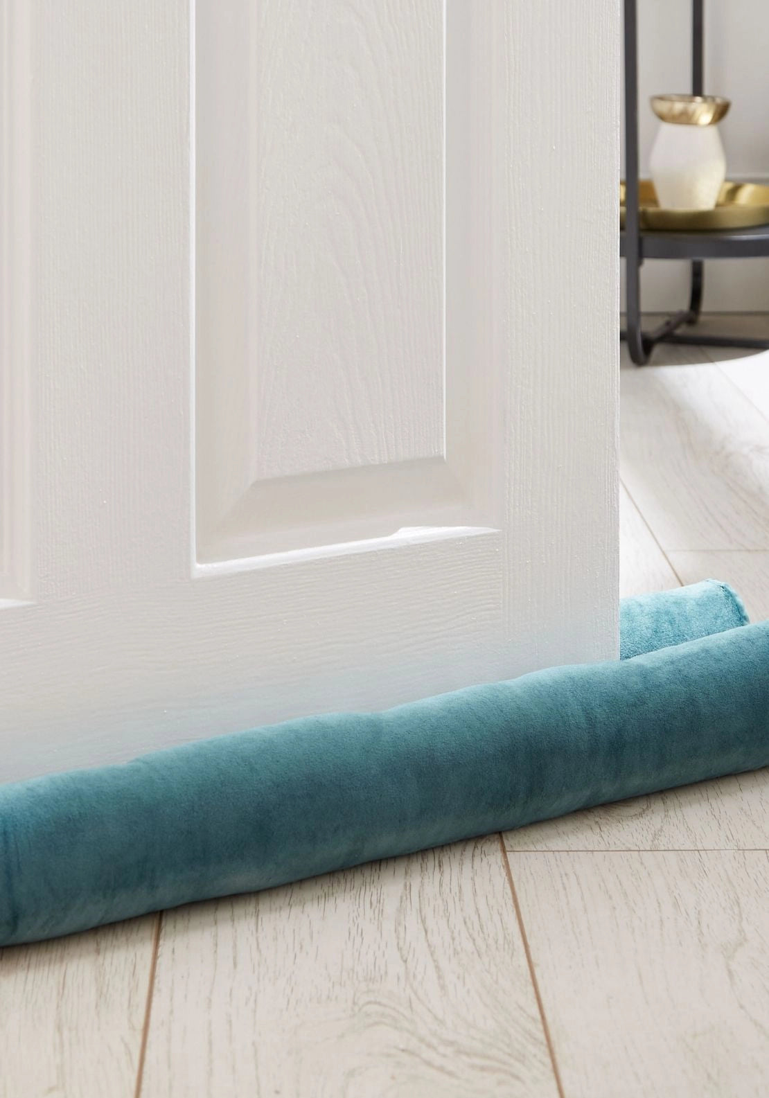 Kingsley Matt Velvet Double Sided Draught Excluder - Blue
