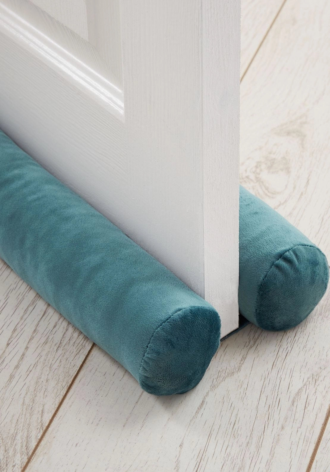 Kingsley Matt Velvet Double Sided Draught Excluder - Blue