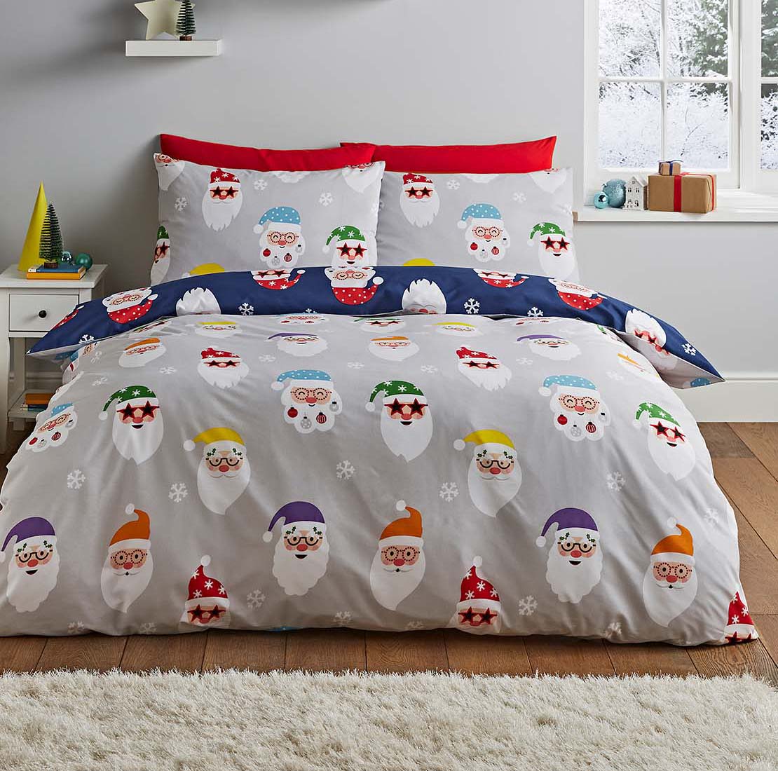 Catherine Lansfield Santa Duvet Cover Set 2 Shaws Department Stores