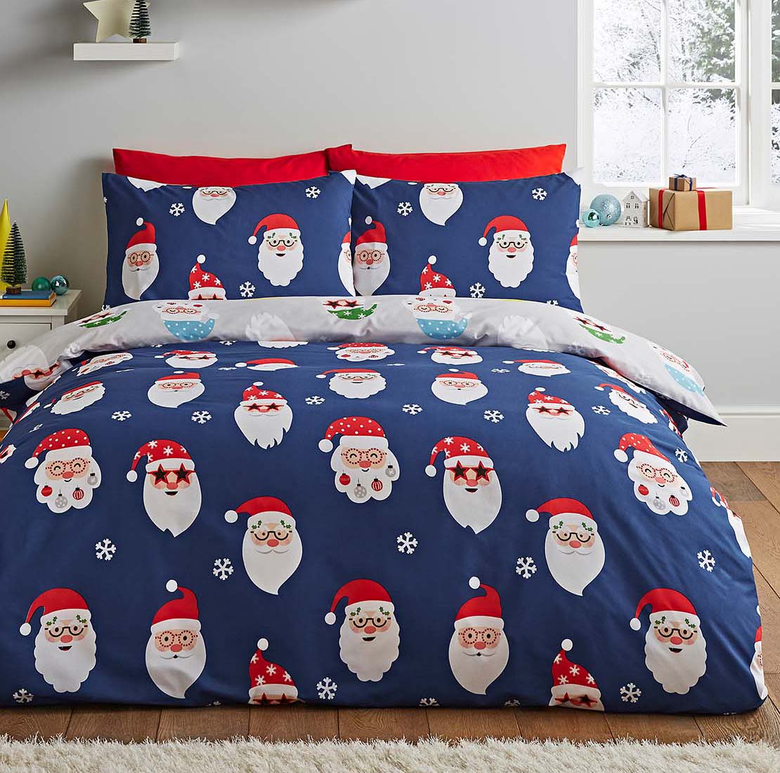 Catherine Lansfield Santa Duvet Cover Set 3 Shaws Department Stores