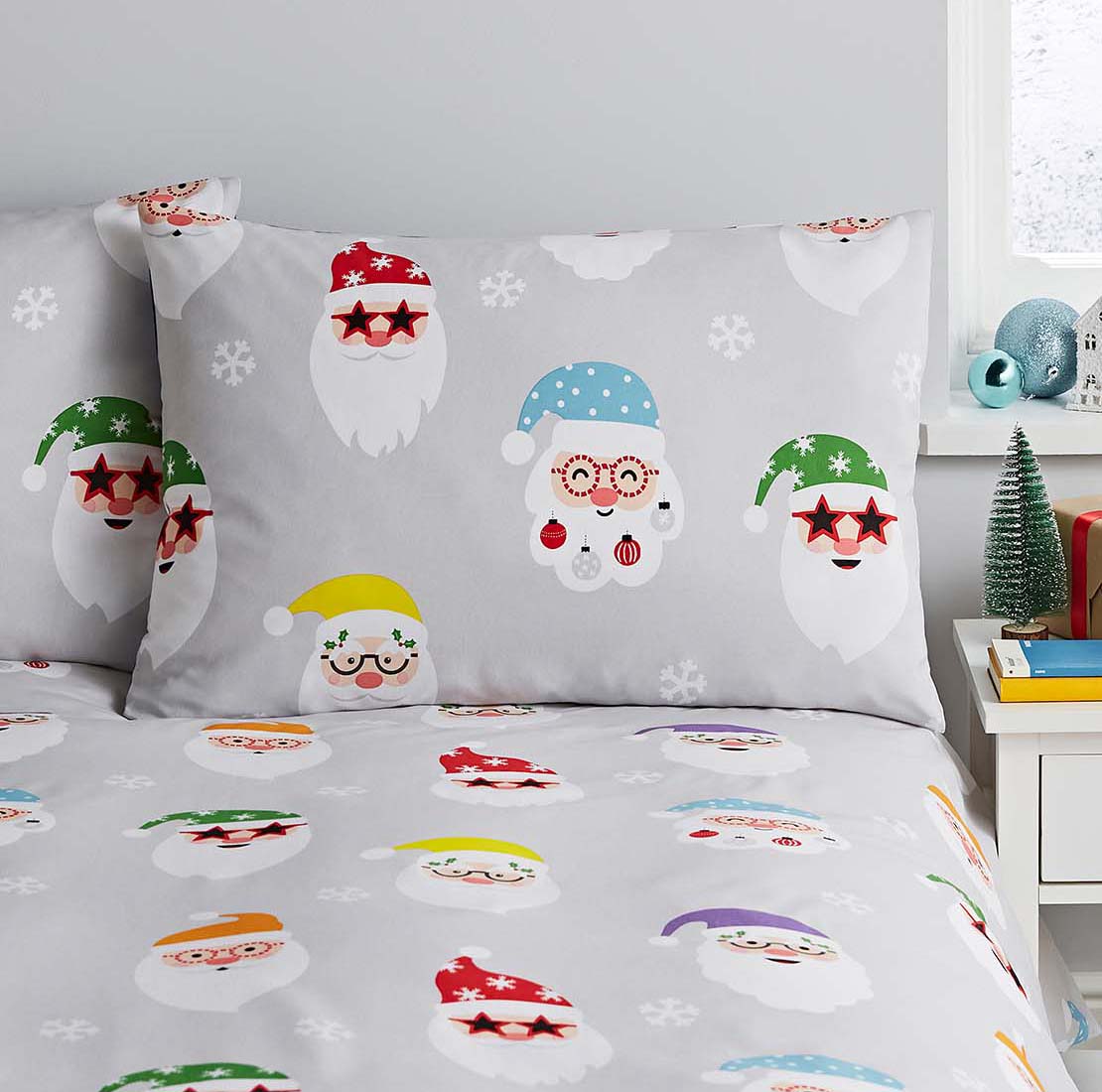 Catherine Lansfield Santa Duvet Cover Set 4 Shaws Department Stores