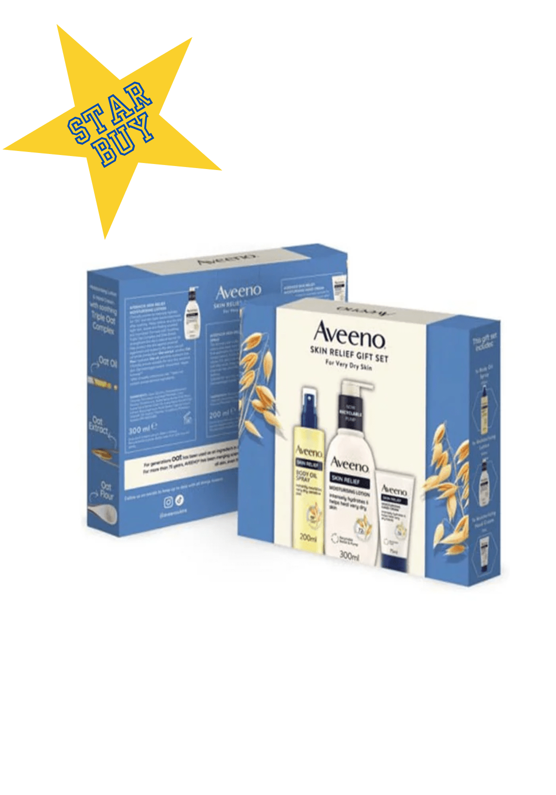 Aveeno Skin Relief 3 Piece Gift Set - Blue 1 Shaws Department Stores