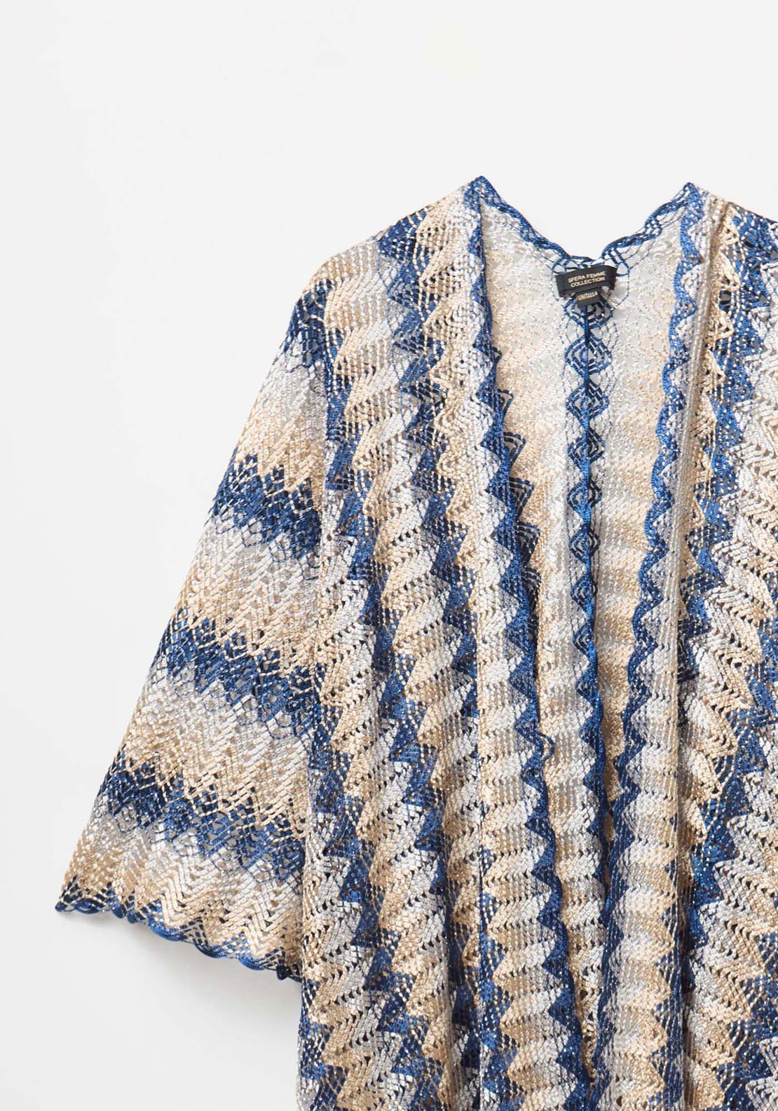 Sfera Red Zigzag Kimono - Blue 5 Shaws Department Stores