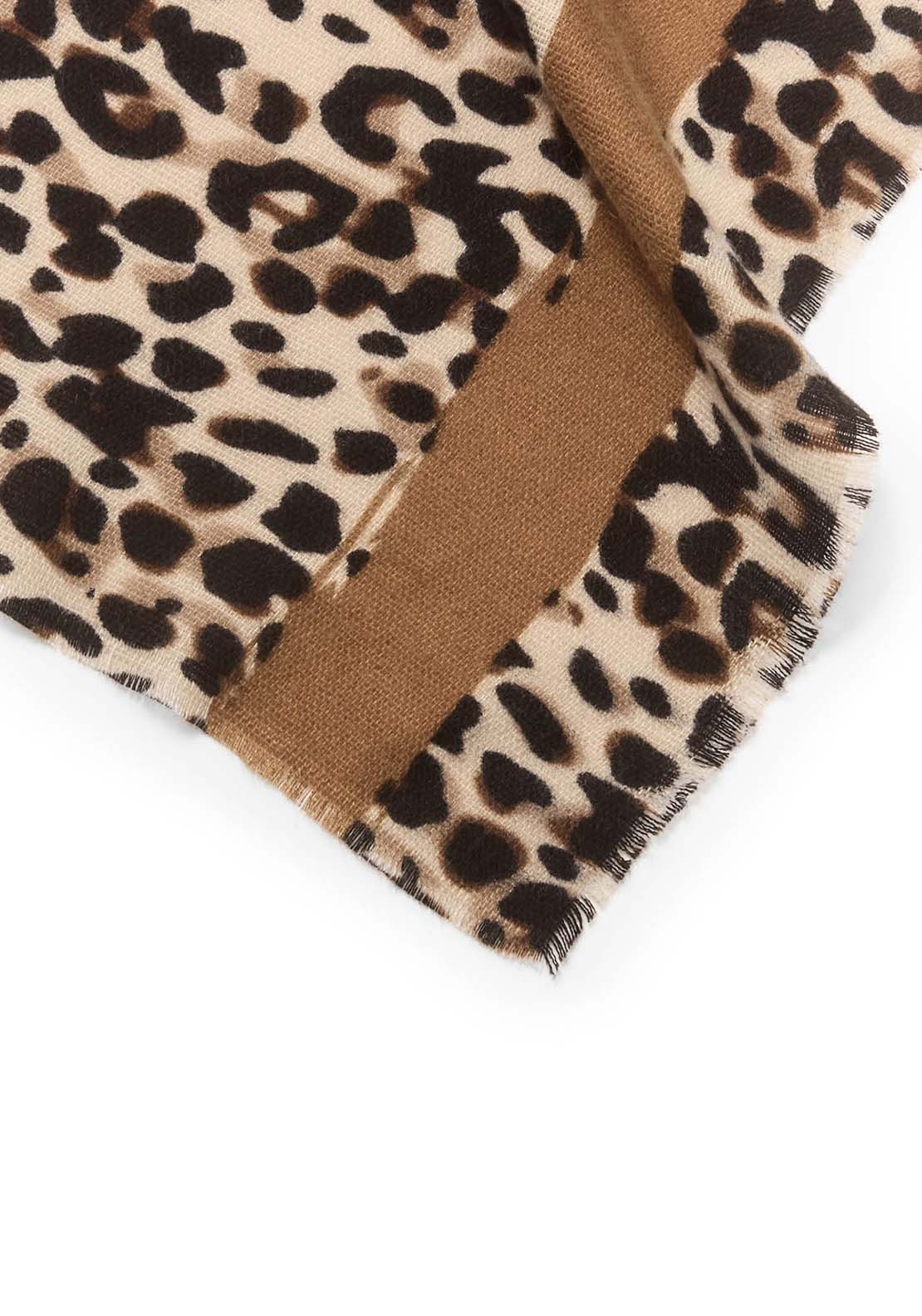 Greek Leopard Scarf - Beige