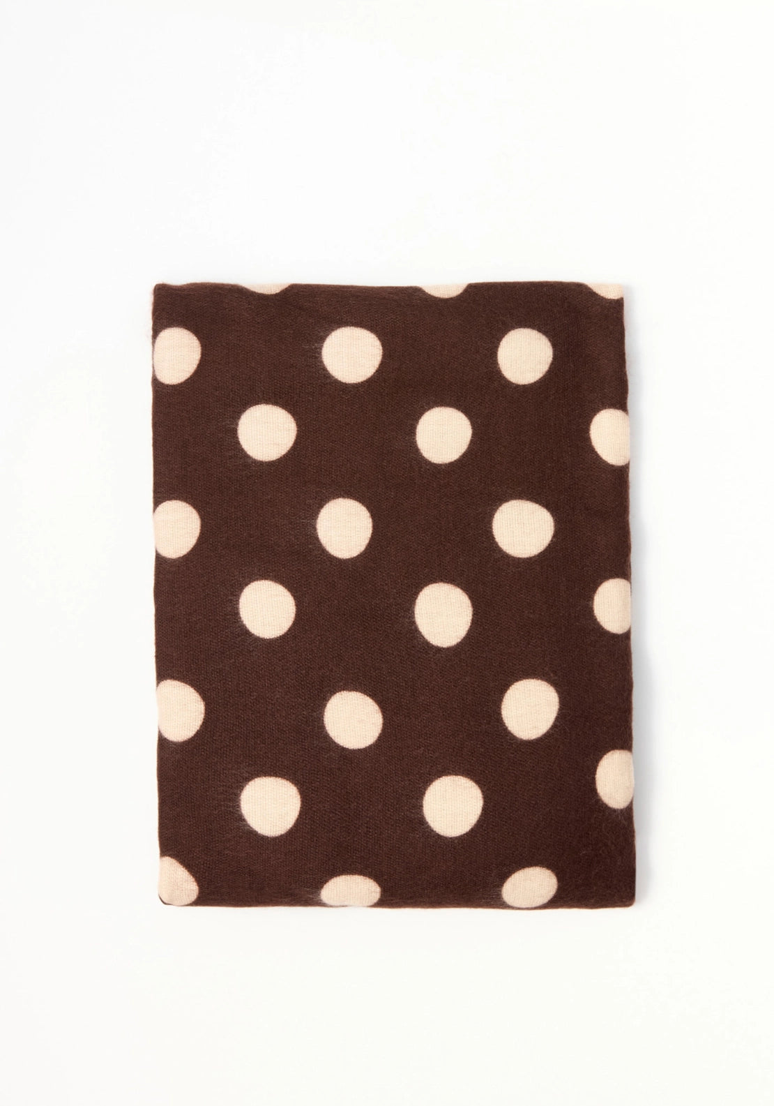 Brown Polka-Dot Scarf - Brown