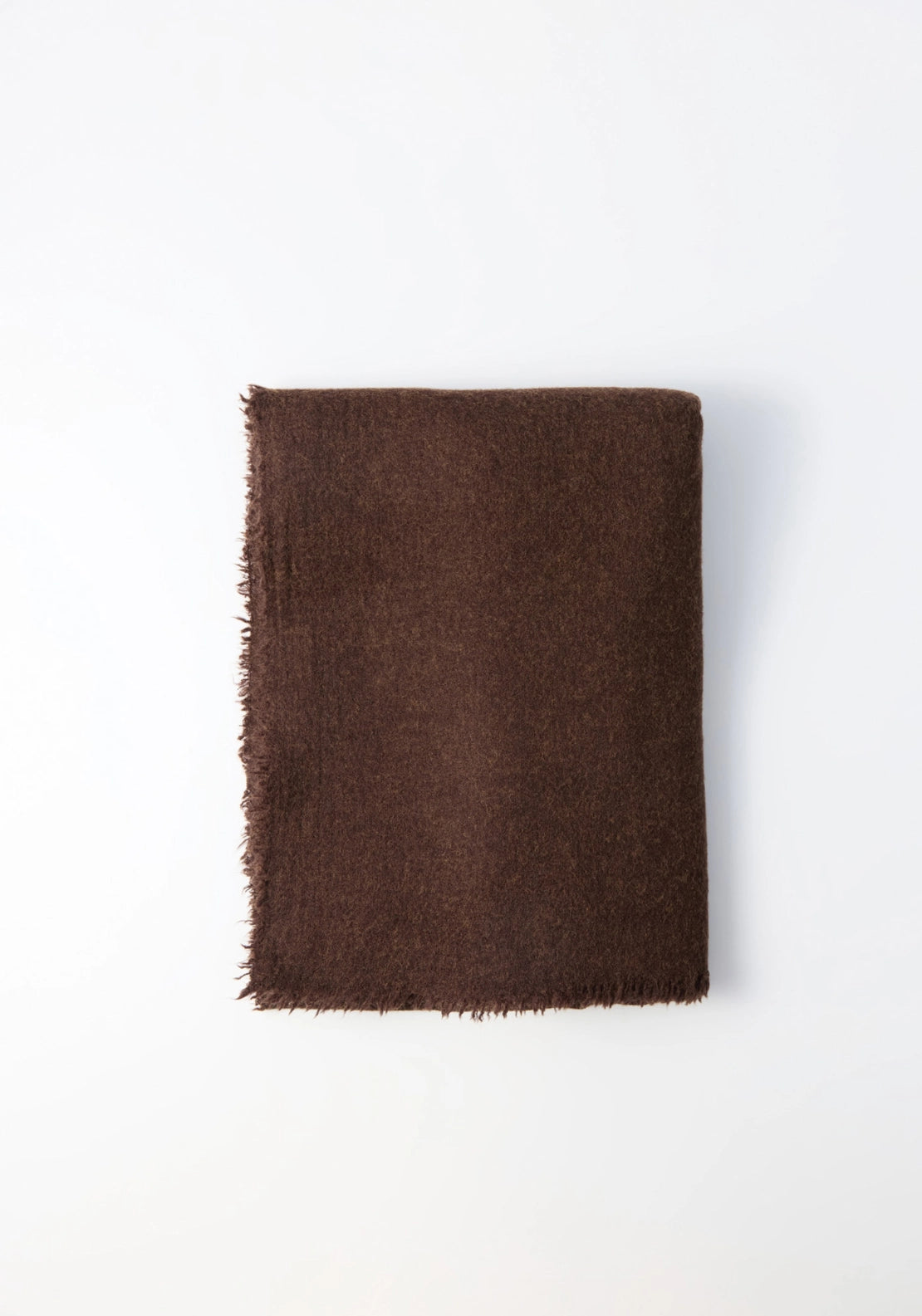 Melange Wool Scarf - Brown