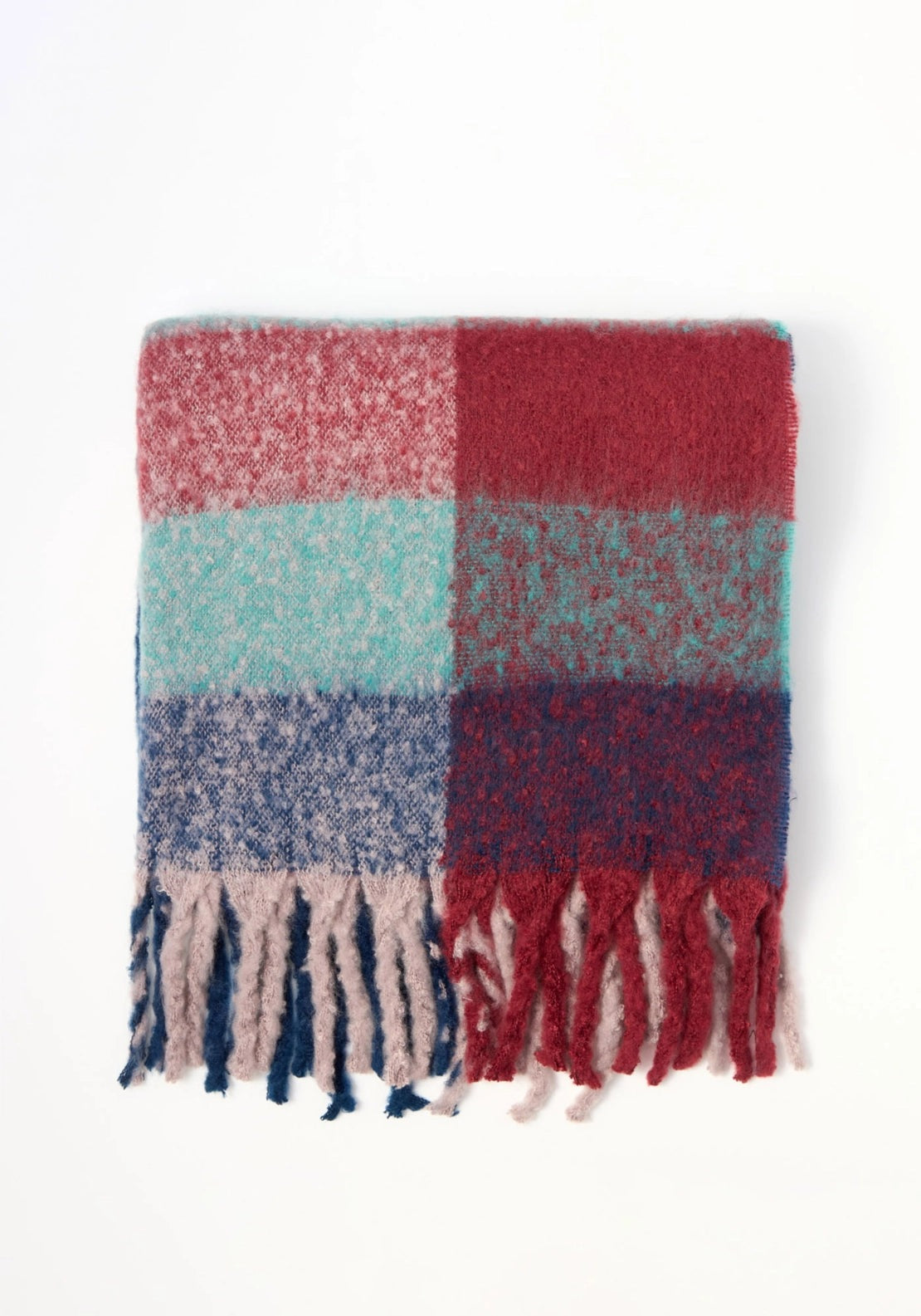 Check College Scarf - Blue