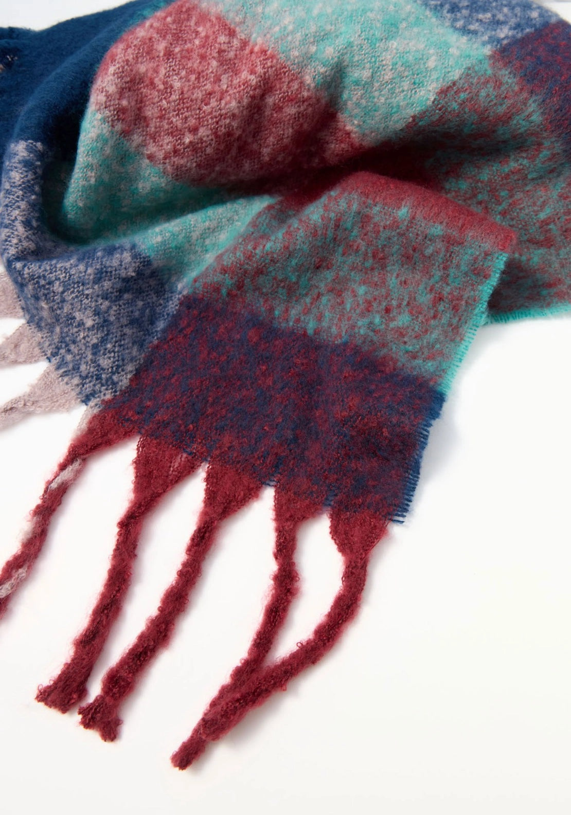 Check College Scarf - Blue