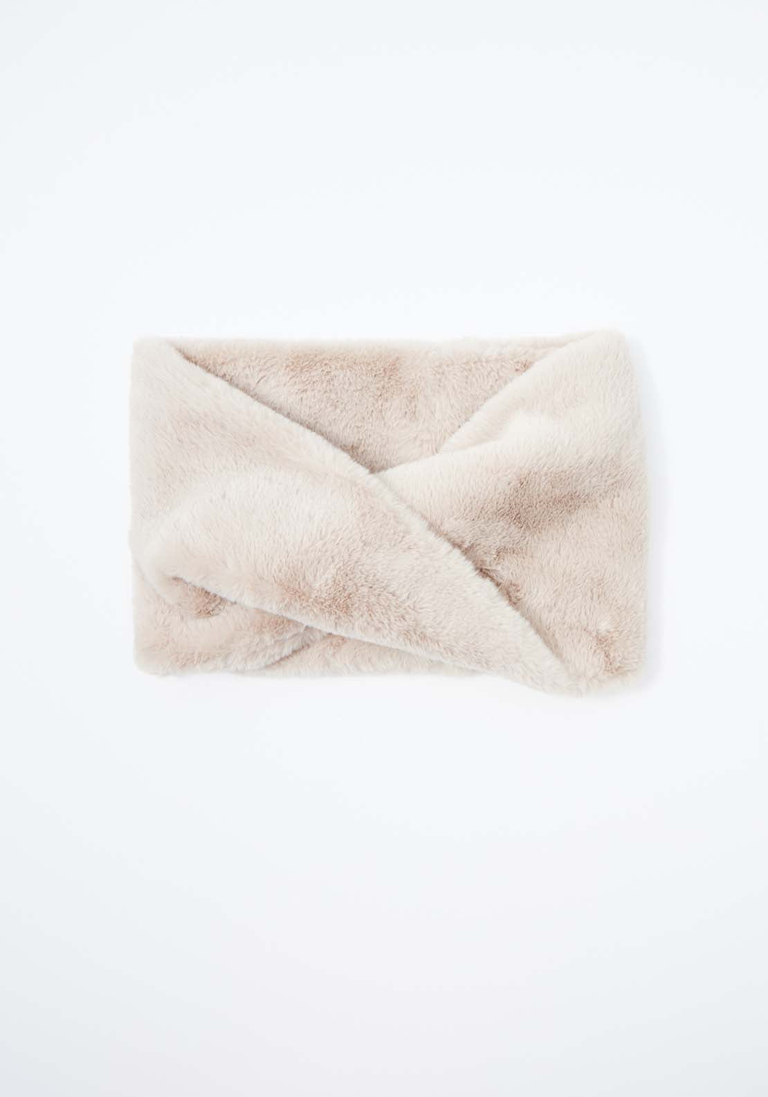 Sfera Fur Neck Band - Beige 3 Shaws Department Stores