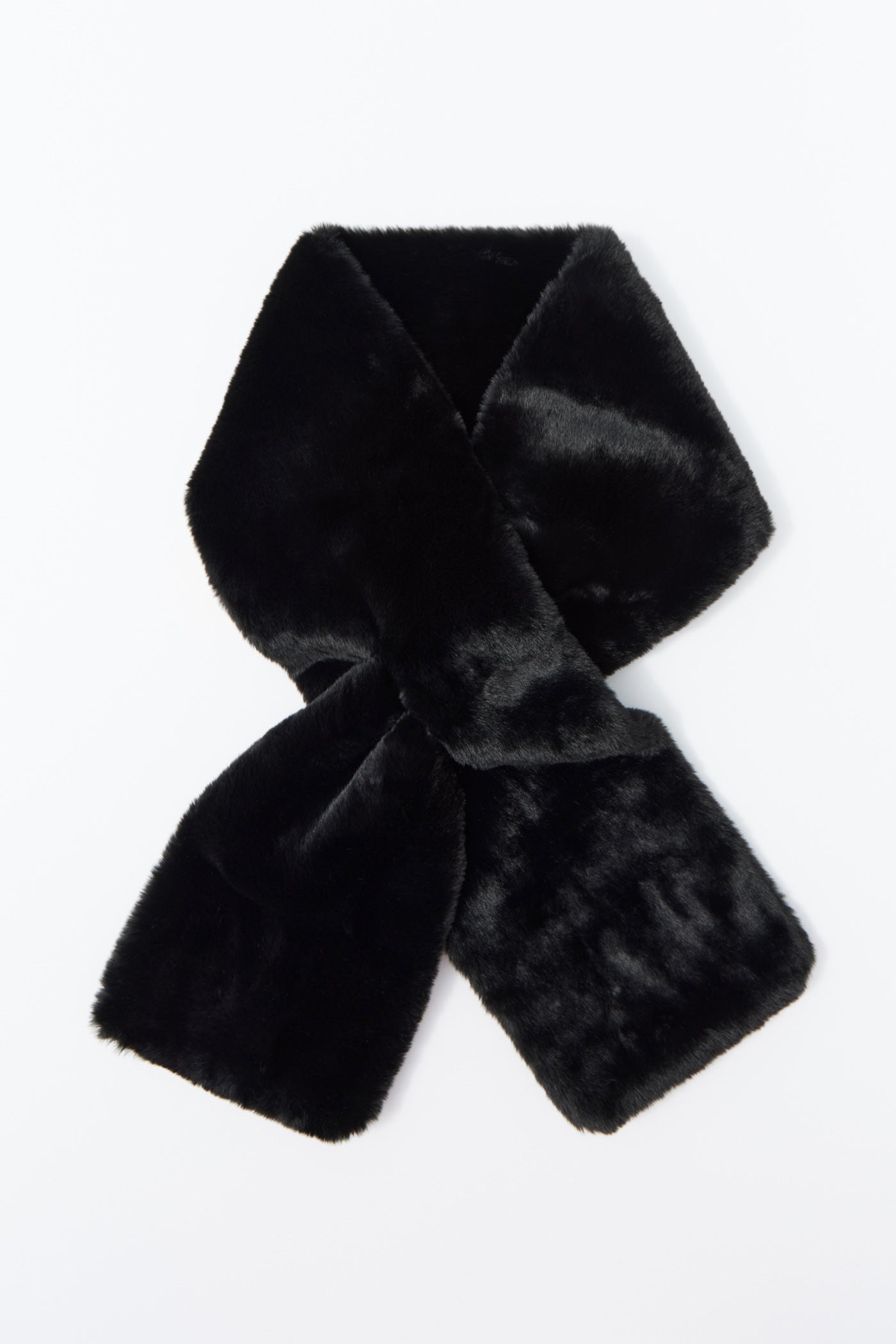 Sfera Fur Neck Scarf - Black 1 Shaws Department Stores