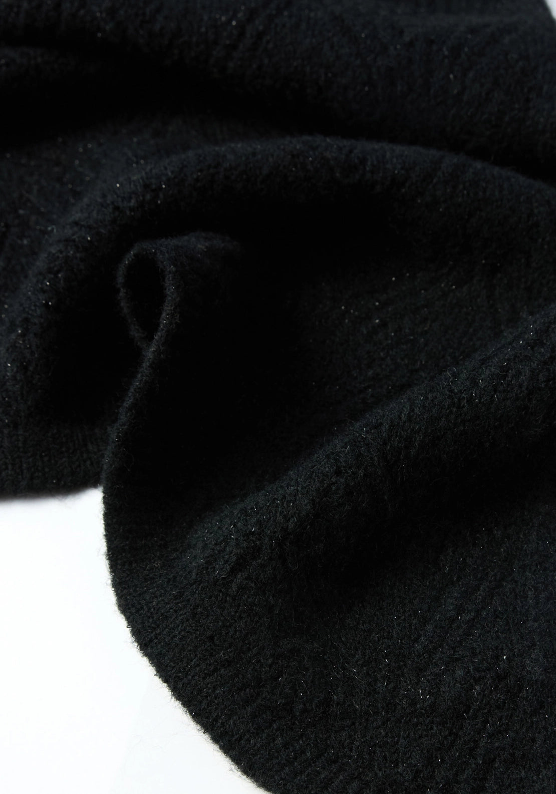 Pointelle Scarf - Black