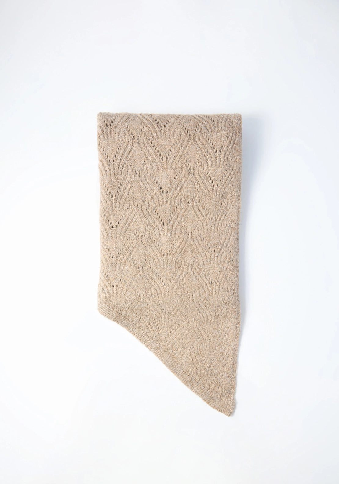 Pointelle Scarf - Dark Mink