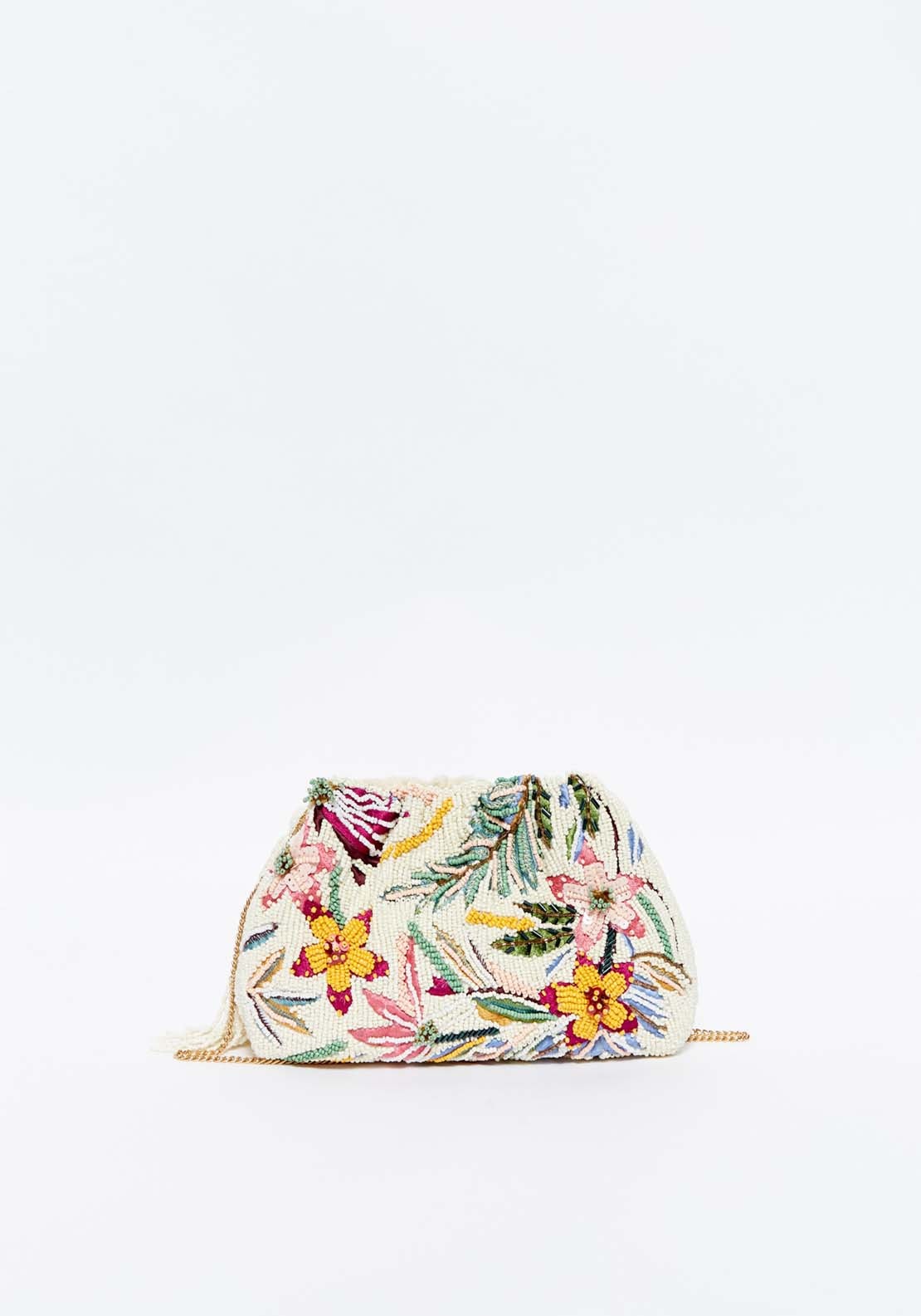 Sfera Flowers beaded bag 1 Shaws Department Stores
