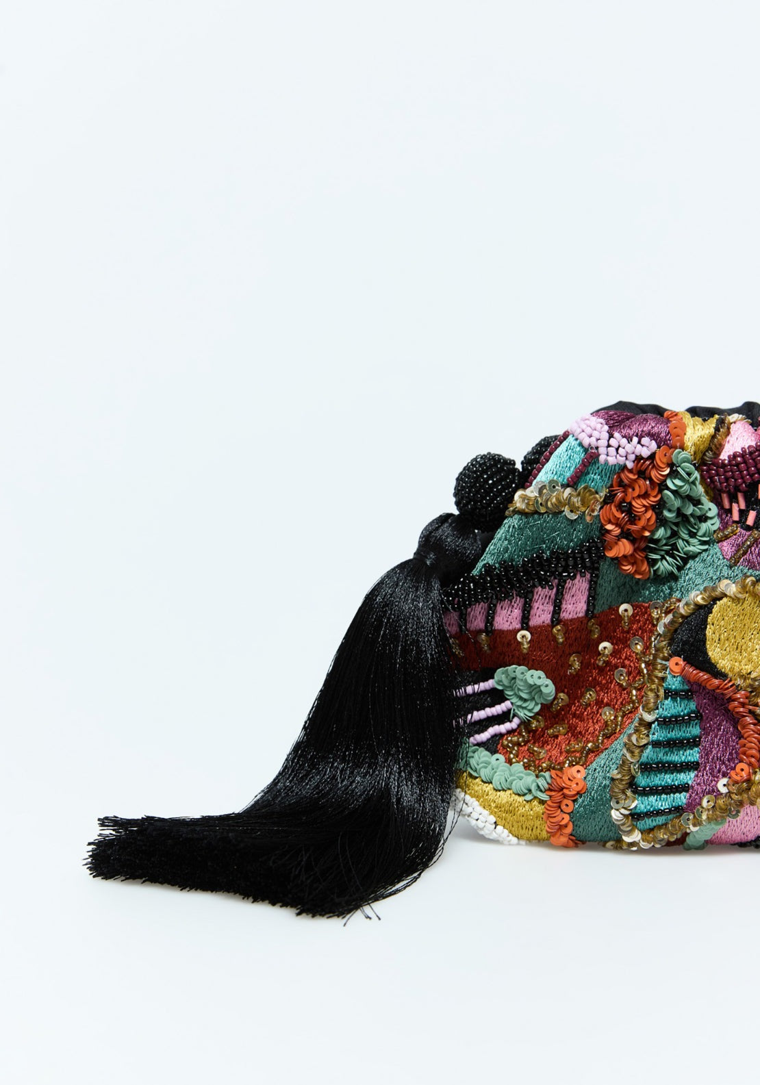 African Embroidered Pouch - Multicolour