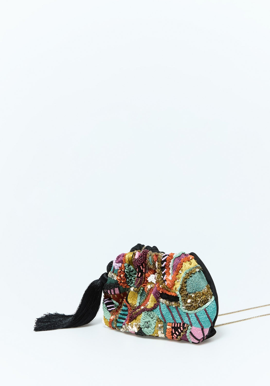 African Embroidered Pouch - Multicolour