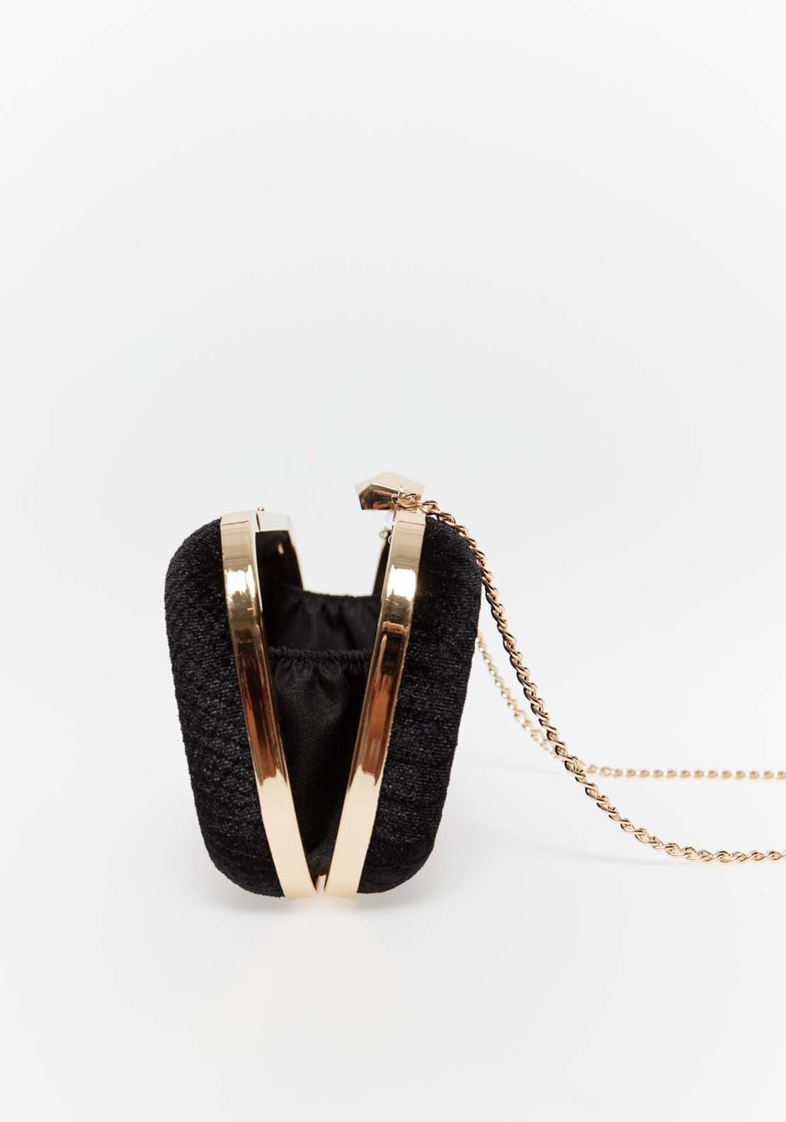 Sfera Velvet Clutch Long - Black 4 Shaws Department Stores