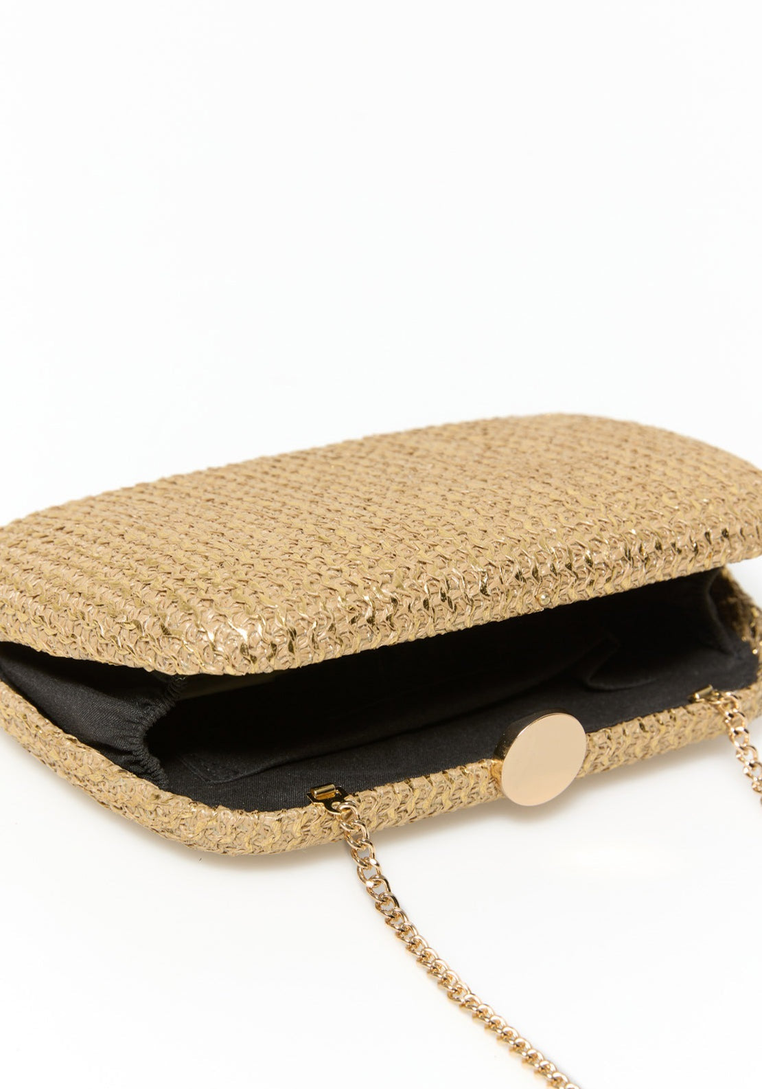 Sfera Shiny Raffia Box - Gold 4 Shaws Department Stores