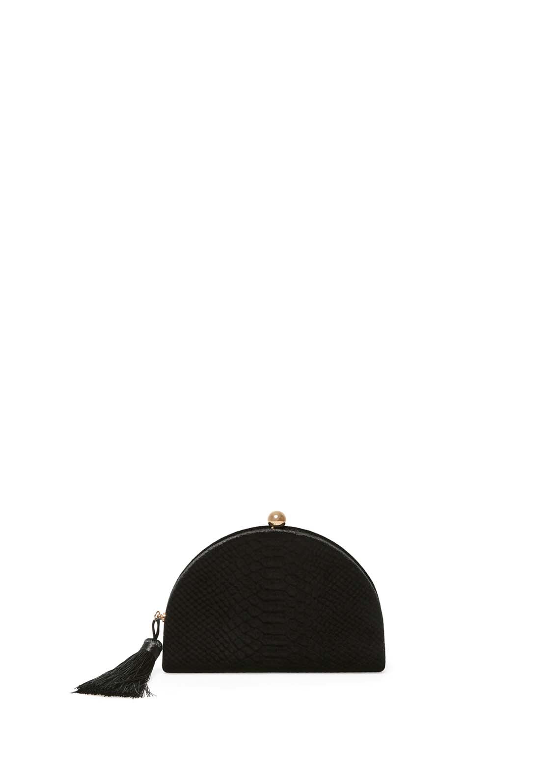 Half Moon Velvet Box - Black