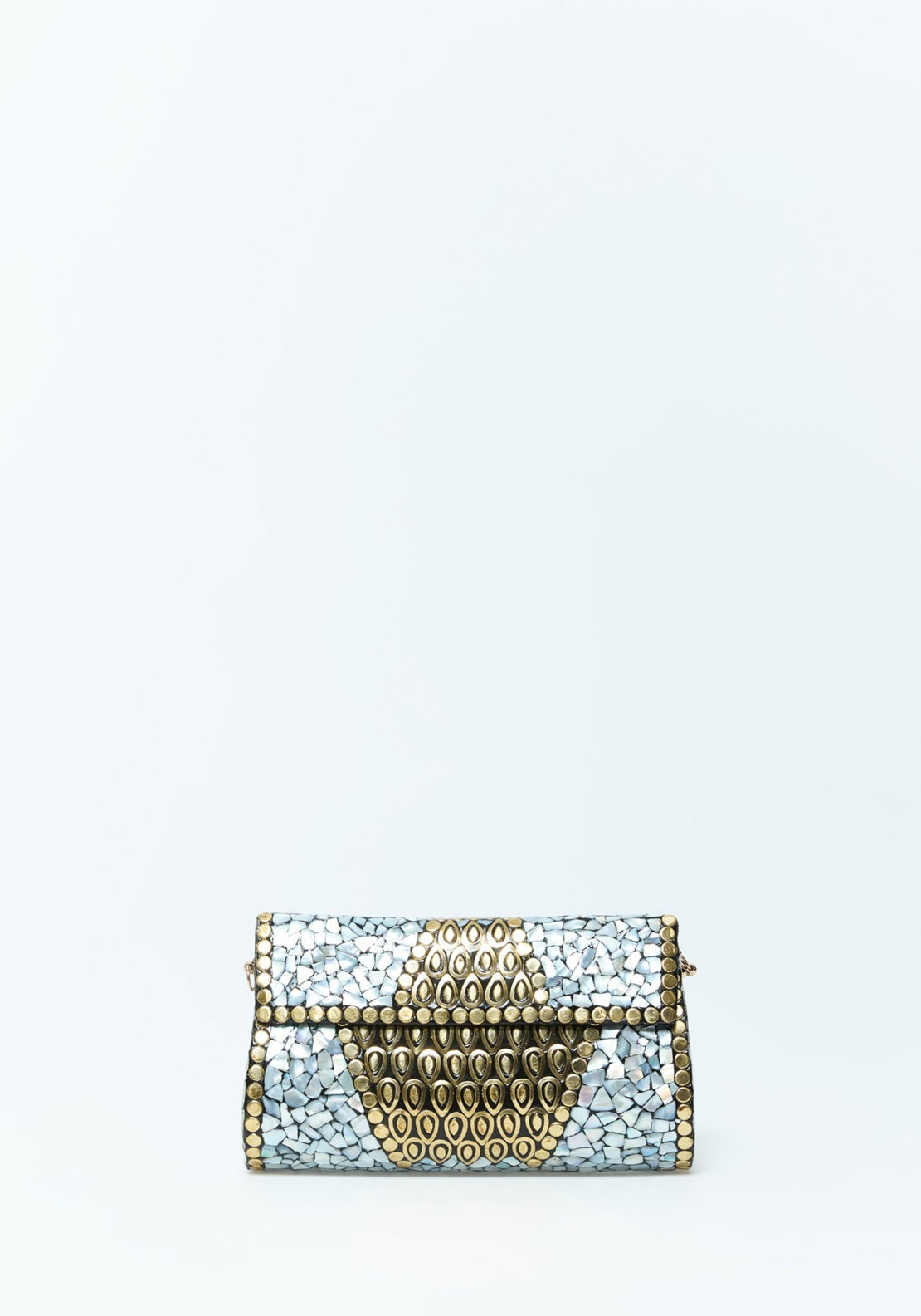 Elongated Box Clutch - Gold