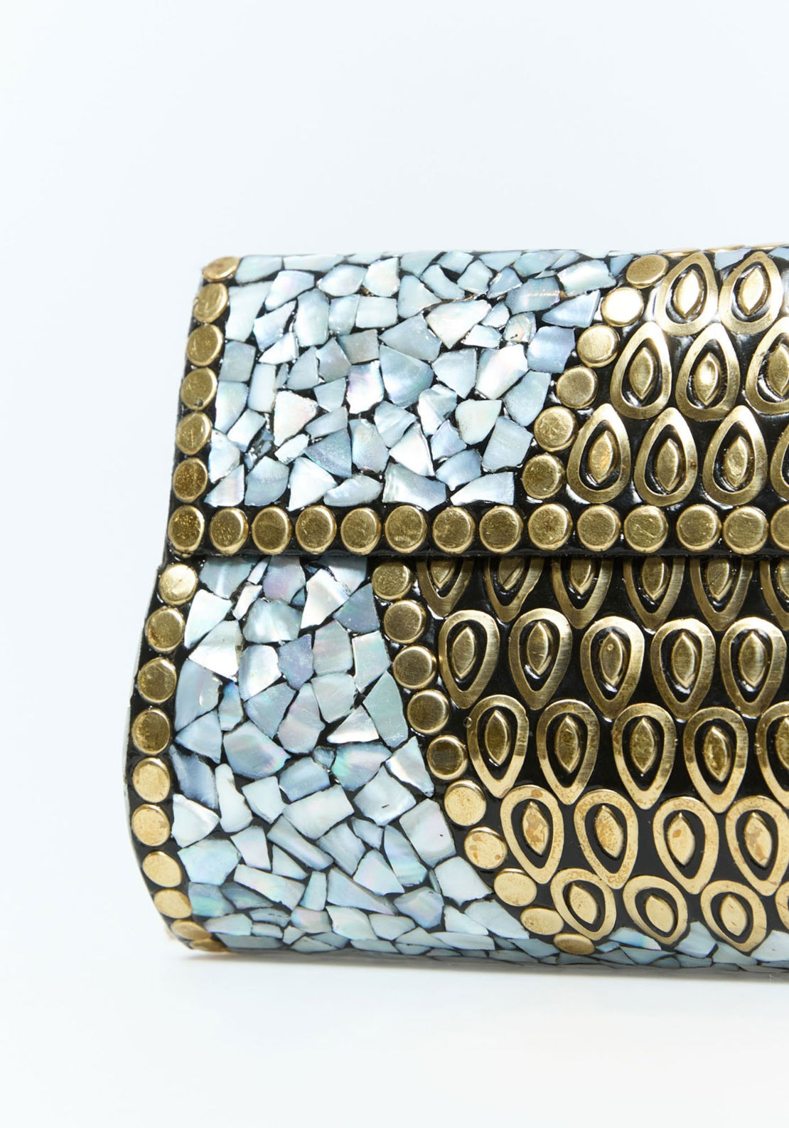 Elongated Box Clutch - Gold