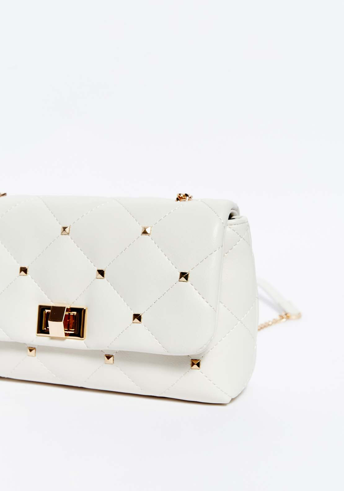 Sfera Studs quilted crossbody bag - Green 3 Shaws Department Stores