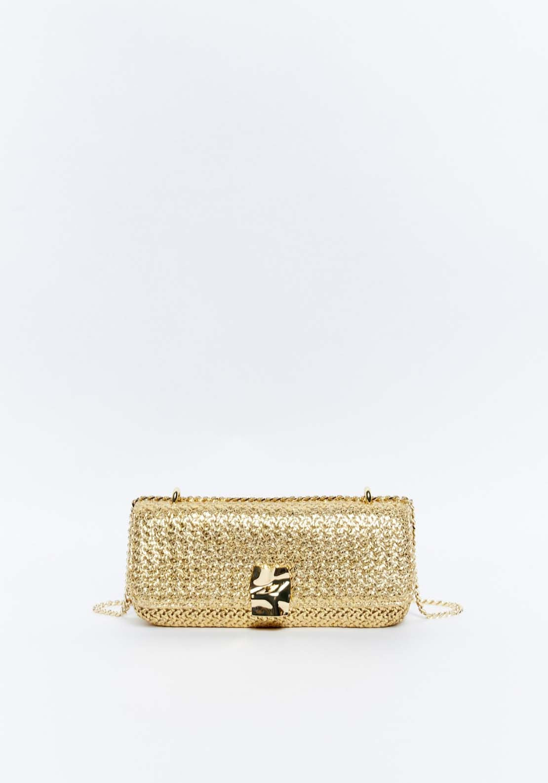 Sfera Long crossbody bag - Gold 2 Shaws Department Stores