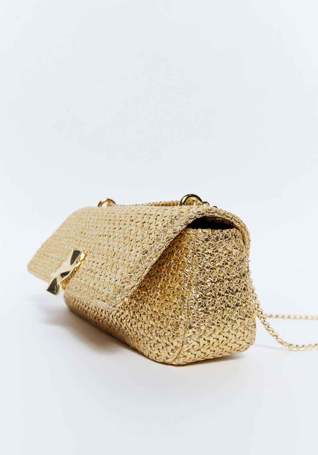 Sfera Long crossbody bag - Gold 1 Shaws Department Stores