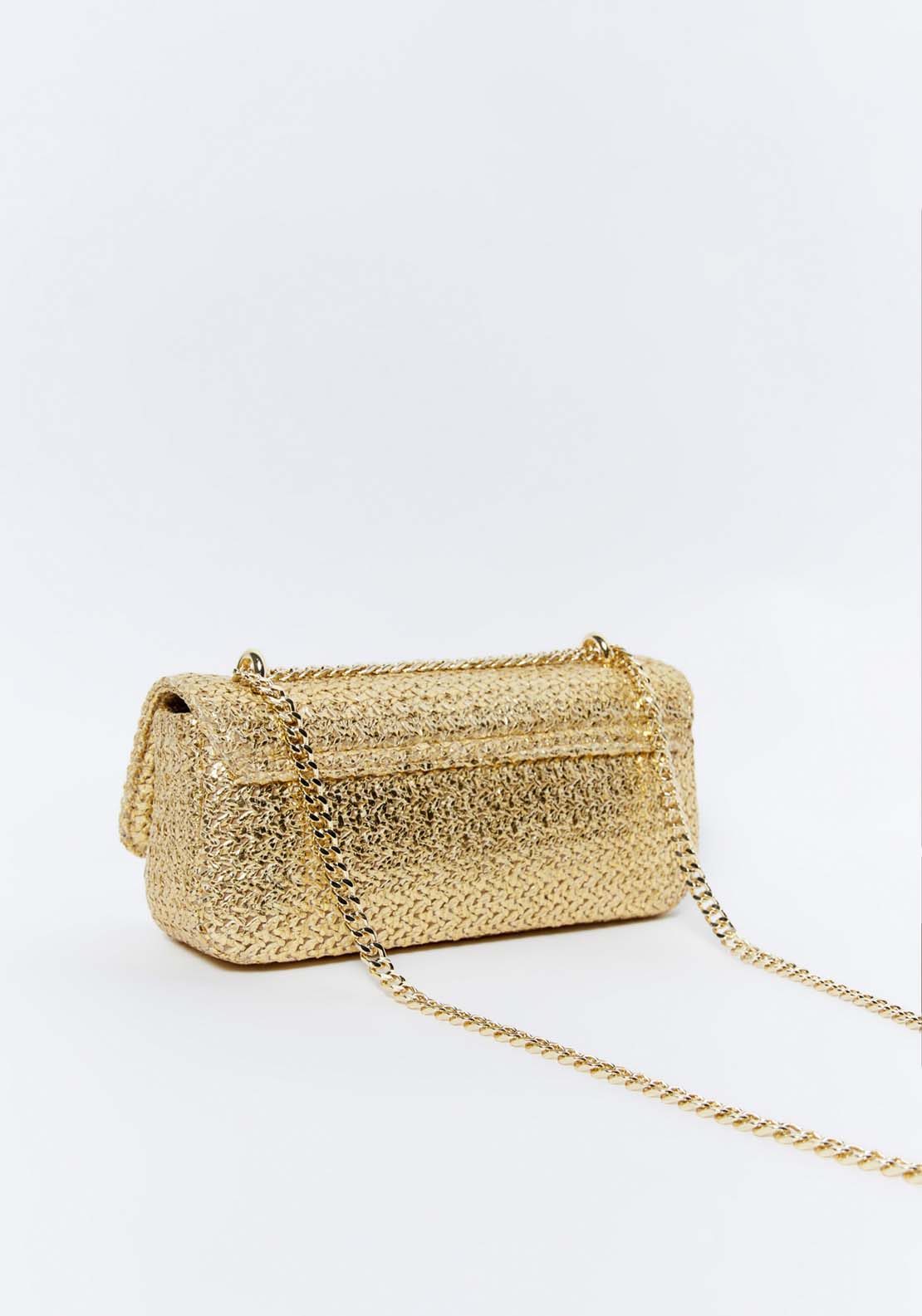 Sfera Long crossbody bag - Gold 4 Shaws Department Stores
