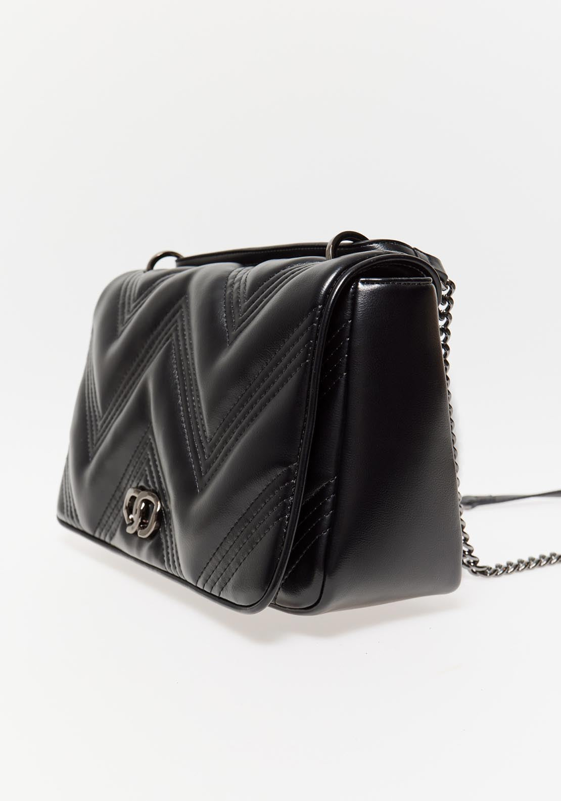 Sfera Big Crossbody Quilted Black - Black 5 Shaws Department Stores