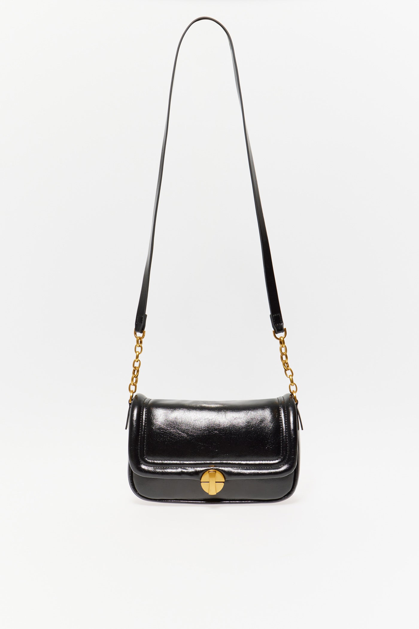 Sfera Patent Leather Bag - Black 1 Shaws Department Stores