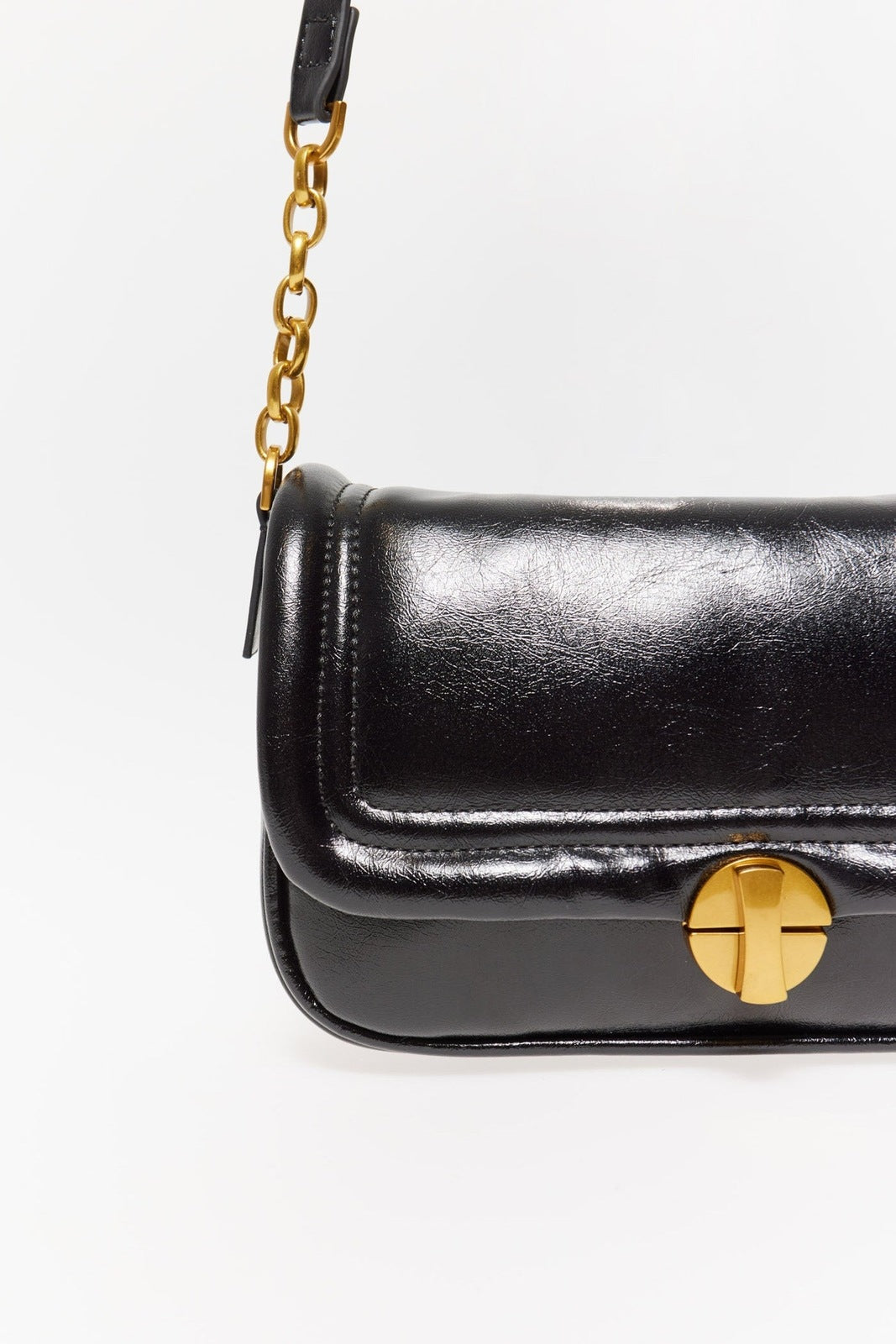Sfera Patent Leather Bag - Black 4 Shaws Department Stores