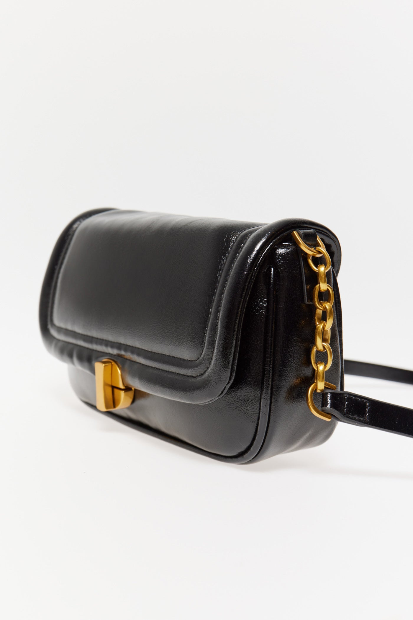 Sfera Patent Leather Bag - Black 3 Shaws Department Stores
