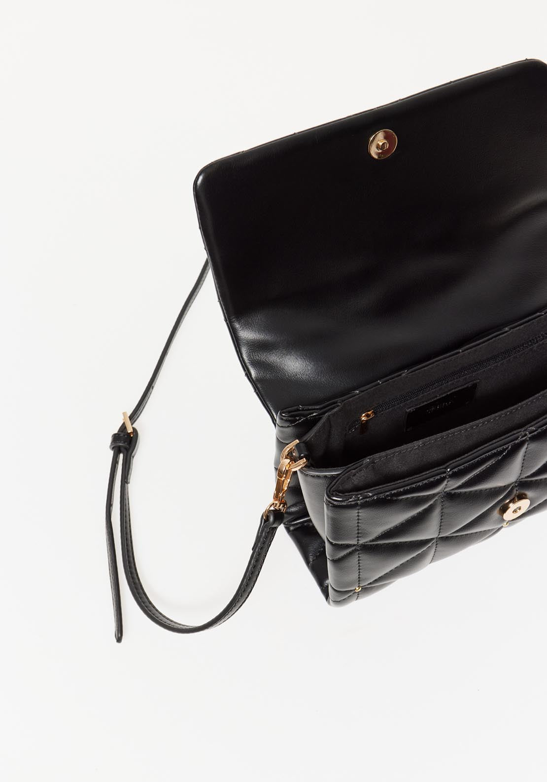 Sfera Quilted Crossbody Studs - Black 2 Shaws Department Stores
