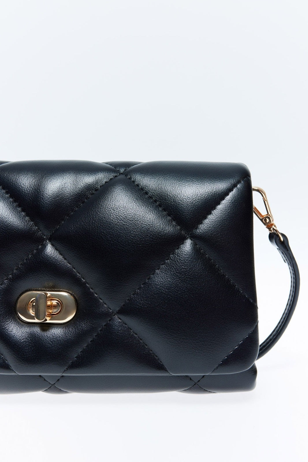 Sfera Quilted Crossbody Buckle - Black 2 Shaws Department Stores