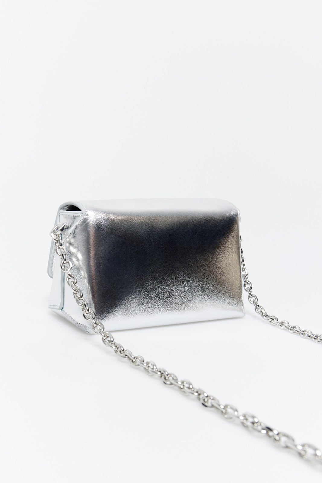Sfera Small Rigid Crossbody - Silver 2 Shaws Department Stores