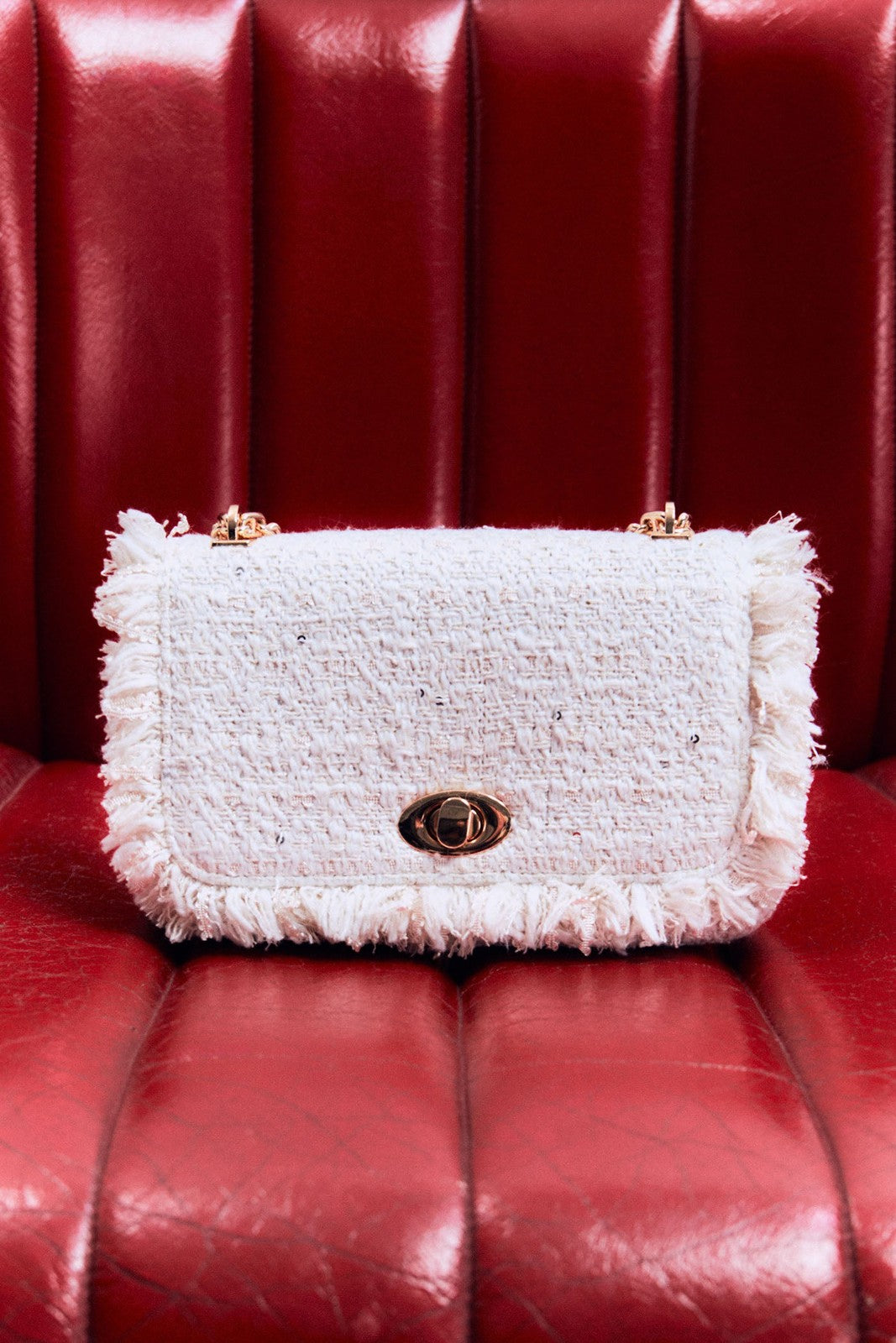 Sfera Fringed Woven Crossbody - Crude 3 Shaws Department Stores