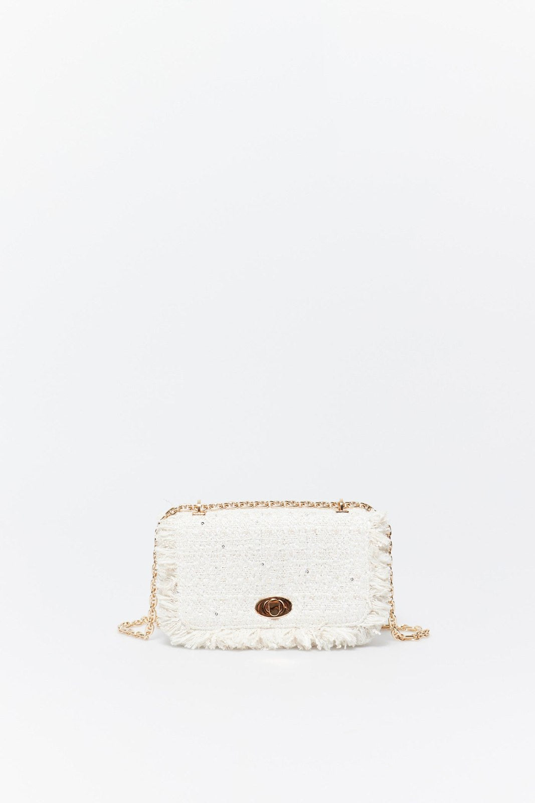 Sfera Fringed Woven Crossbody - Crude 1 Shaws Department Stores