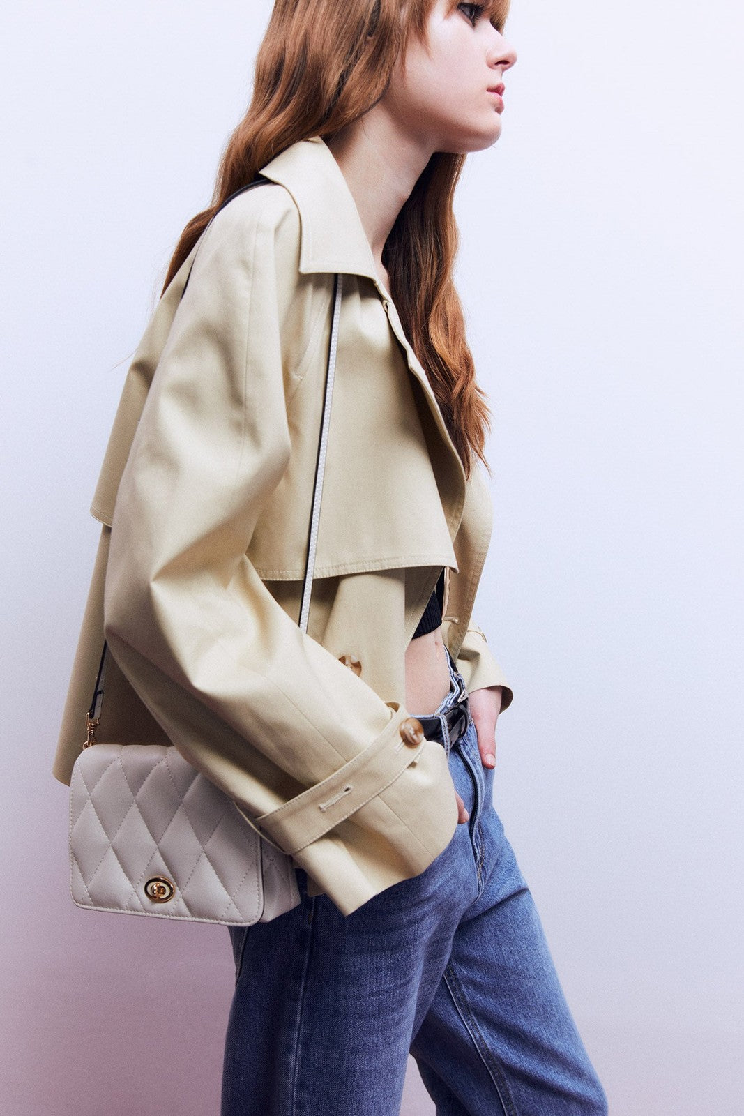 Sfera Crossbody Acolchado Rombos - Crude 2 Shaws Department Stores