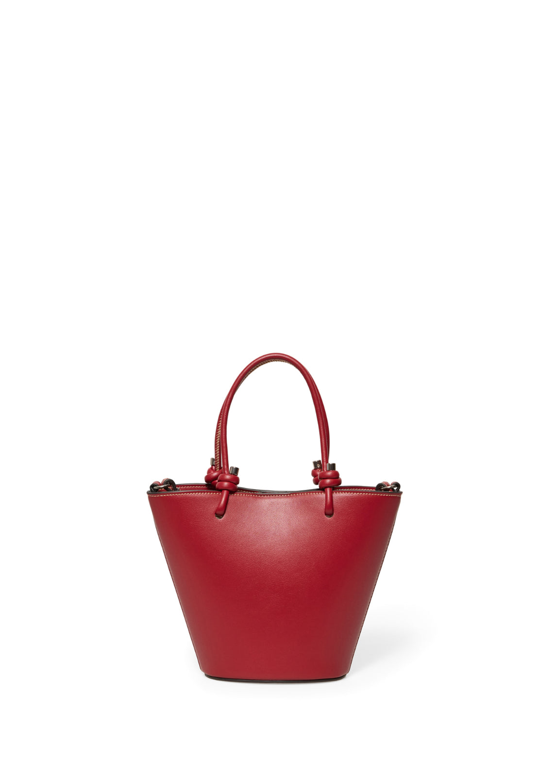 Mini Basket Bag With Knots - Red