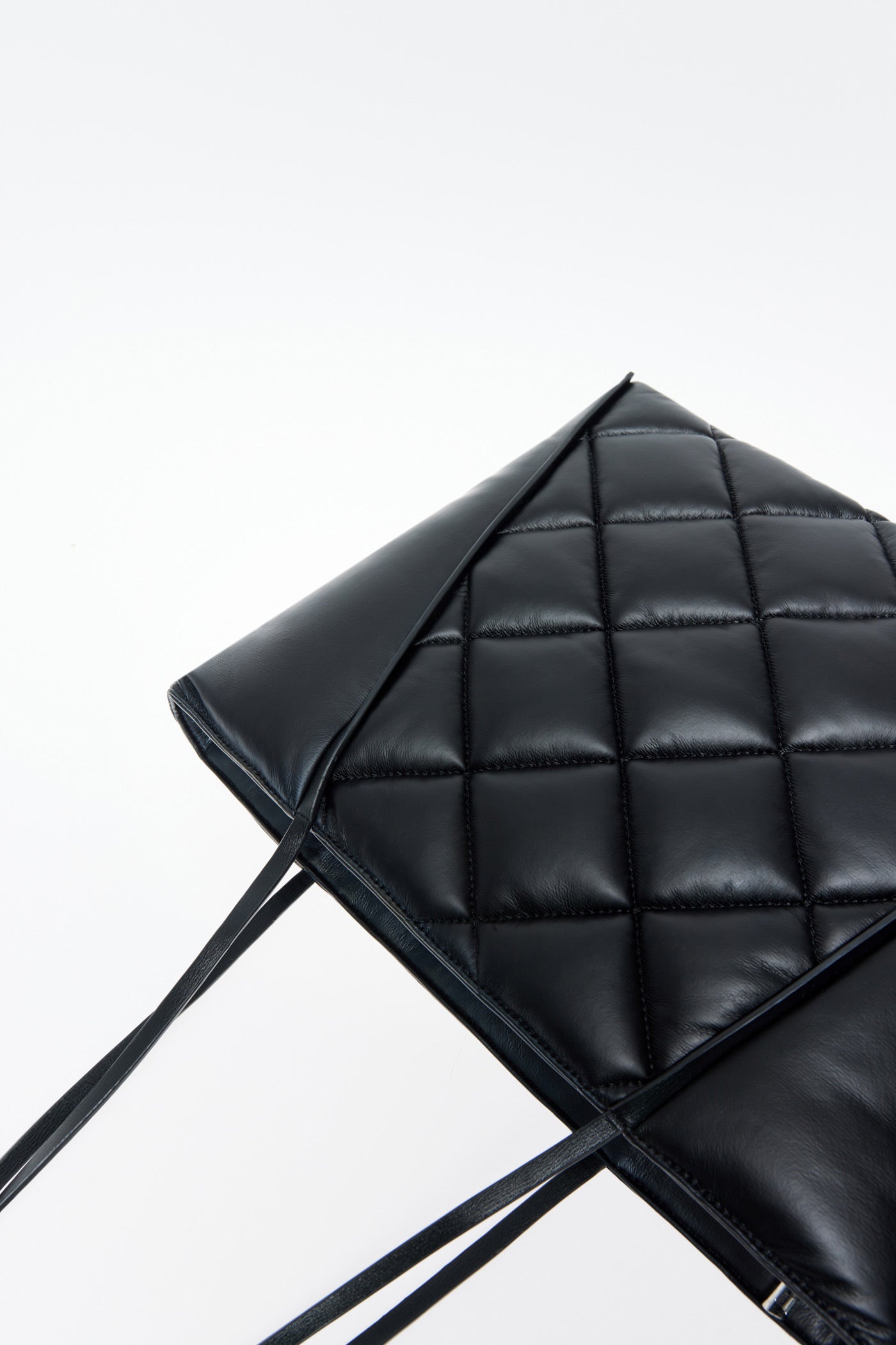 Sfera Quilted Shopper Bag - Black 3 Shaws Department Stores