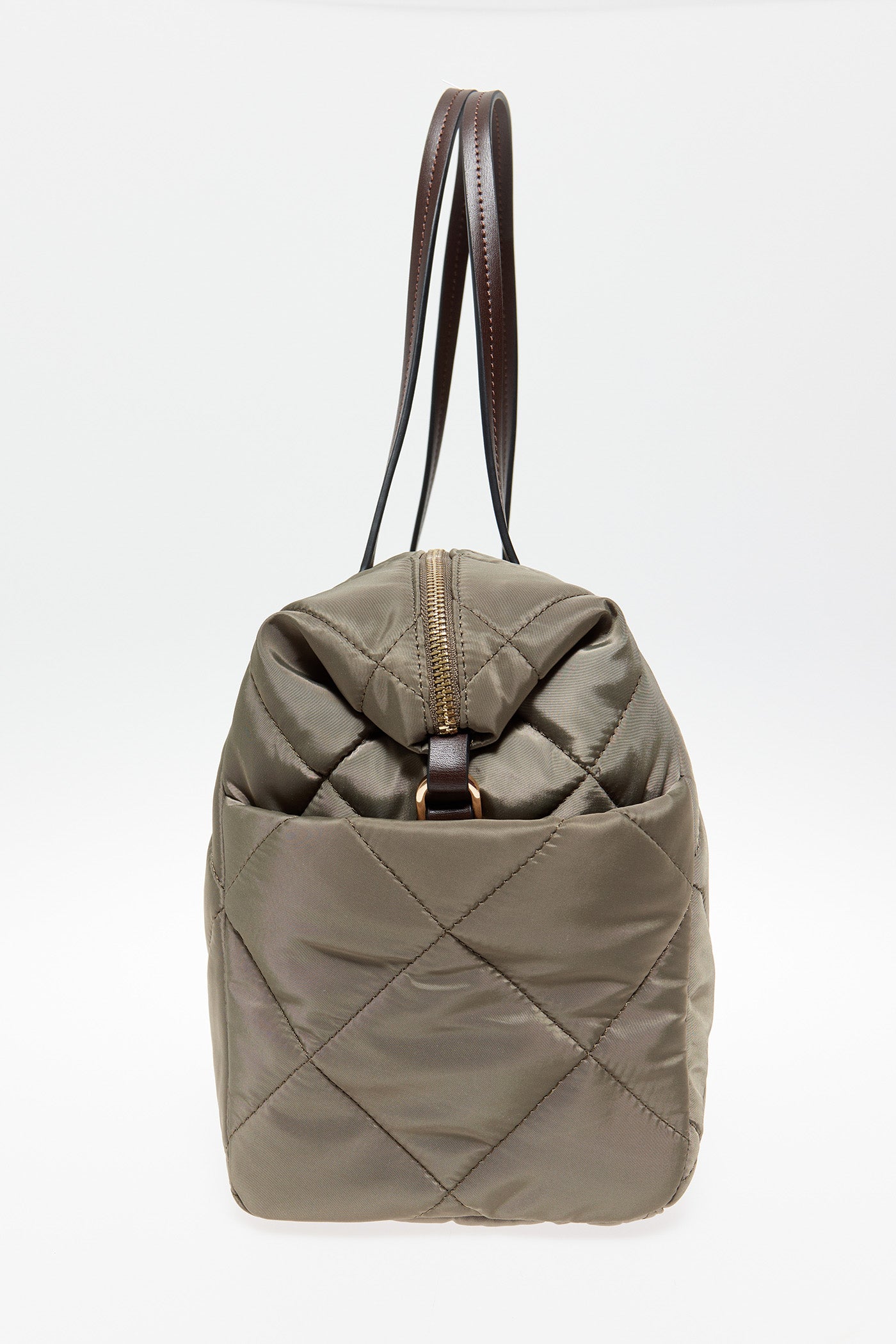 Sfera Quilted Bowling Bag Khaki - Green 3 Shaws Department Stores