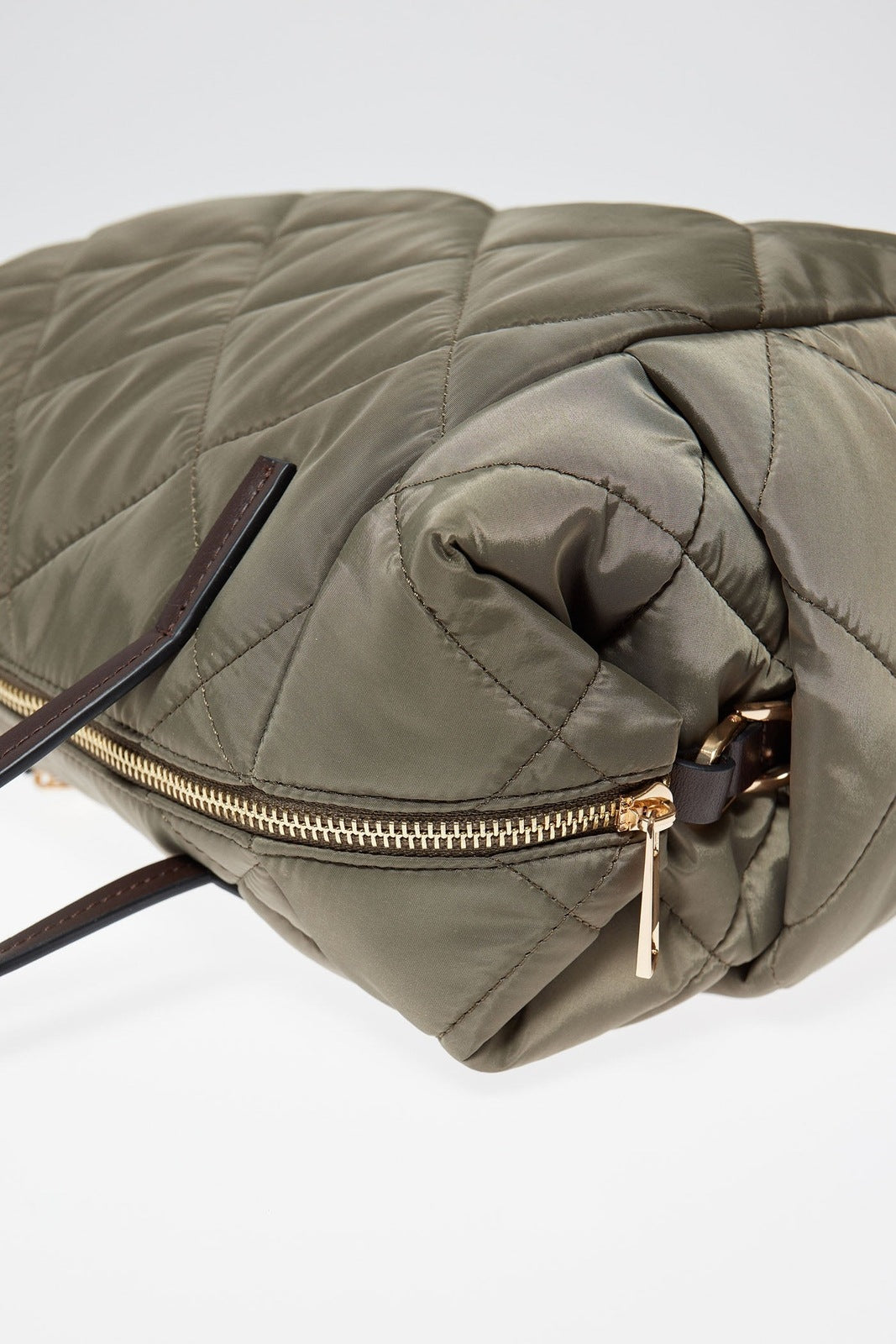 Sfera Quilted Bowling Bag Khaki - Green 4 Shaws Department Stores