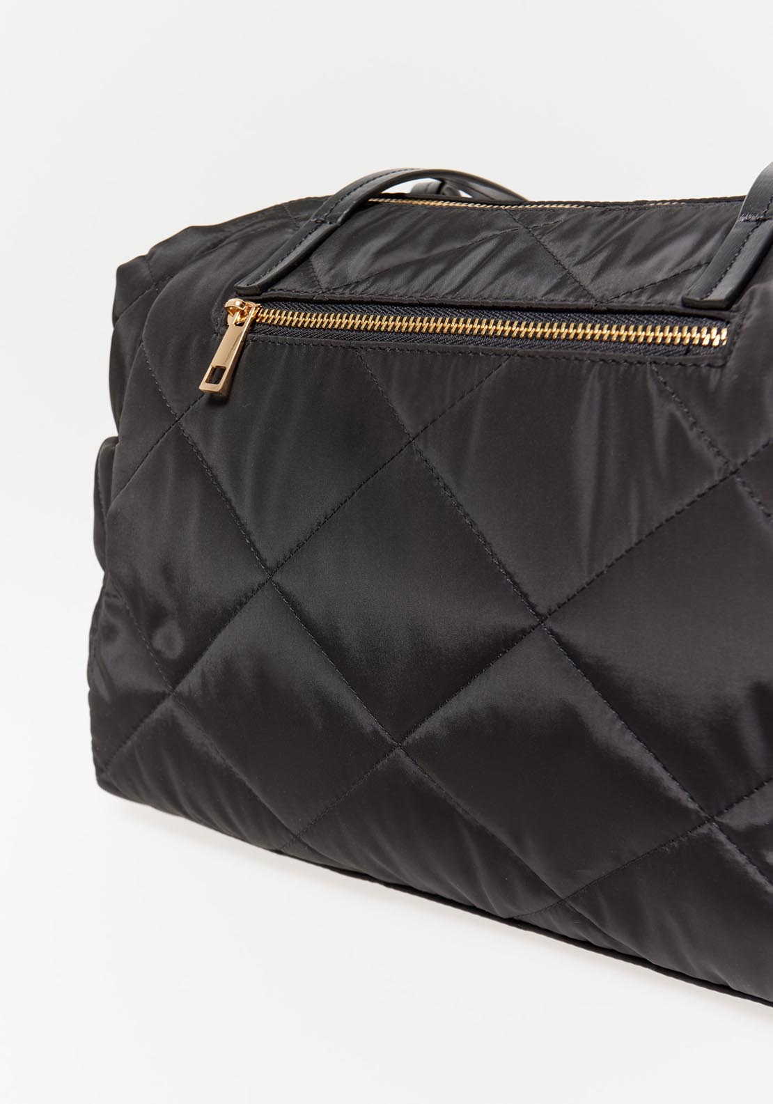 Sfera Quilted Bowling Bag Black - Black 2 Shaws Department Stores