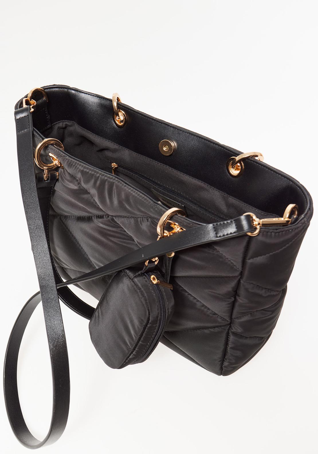 Sfera Nylon Shopper Bag Black - Black 2 Shaws Department Stores