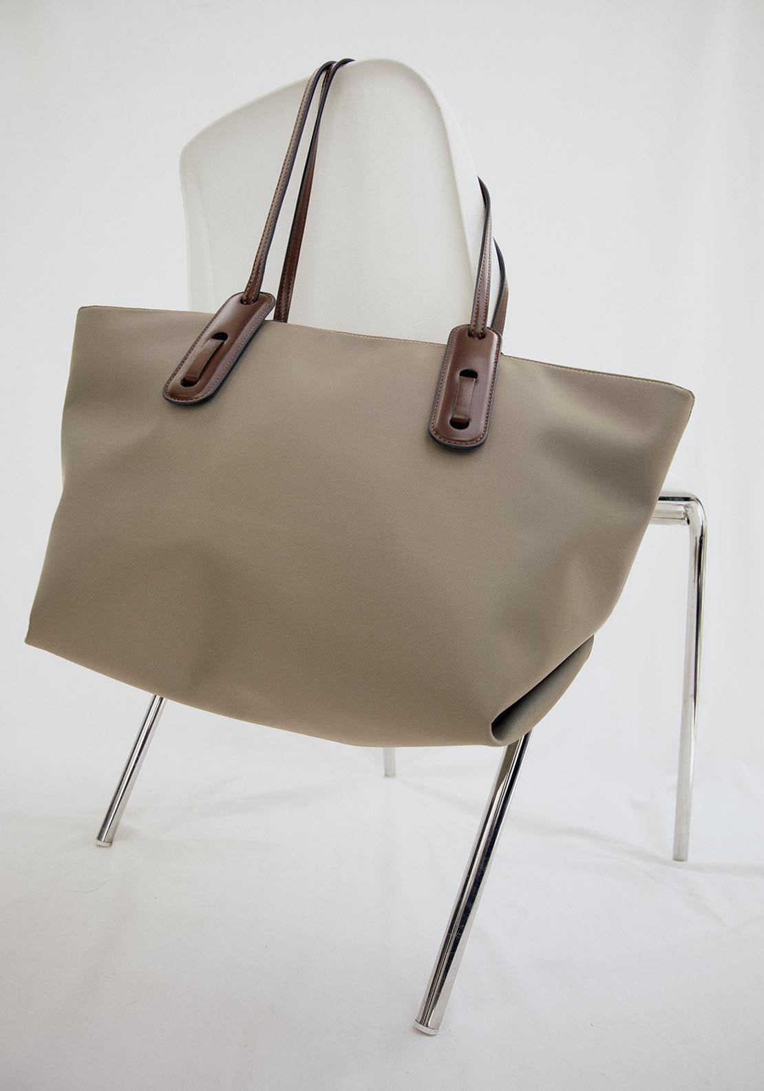 Sfera Basic Shopper Bag Khaki - Green 3 Shaws Department Stores
