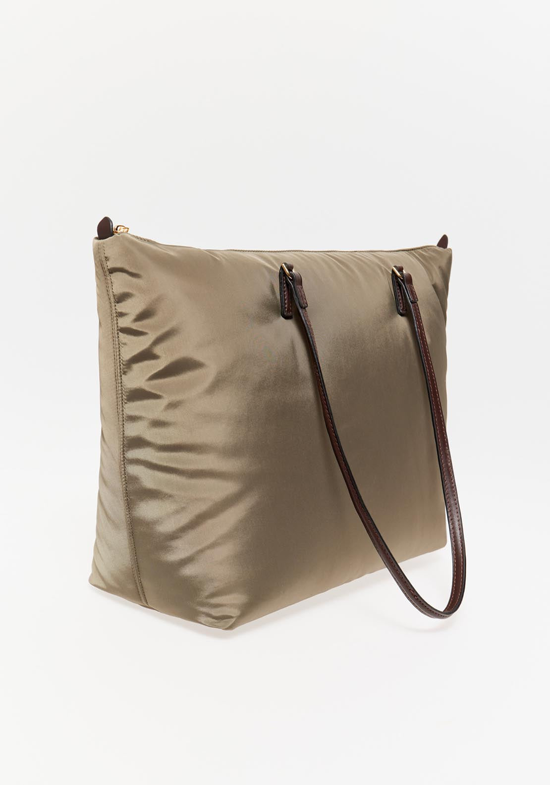 Sfera Basic Shopper Bag Khaki - Green 1 Shaws Department Stores