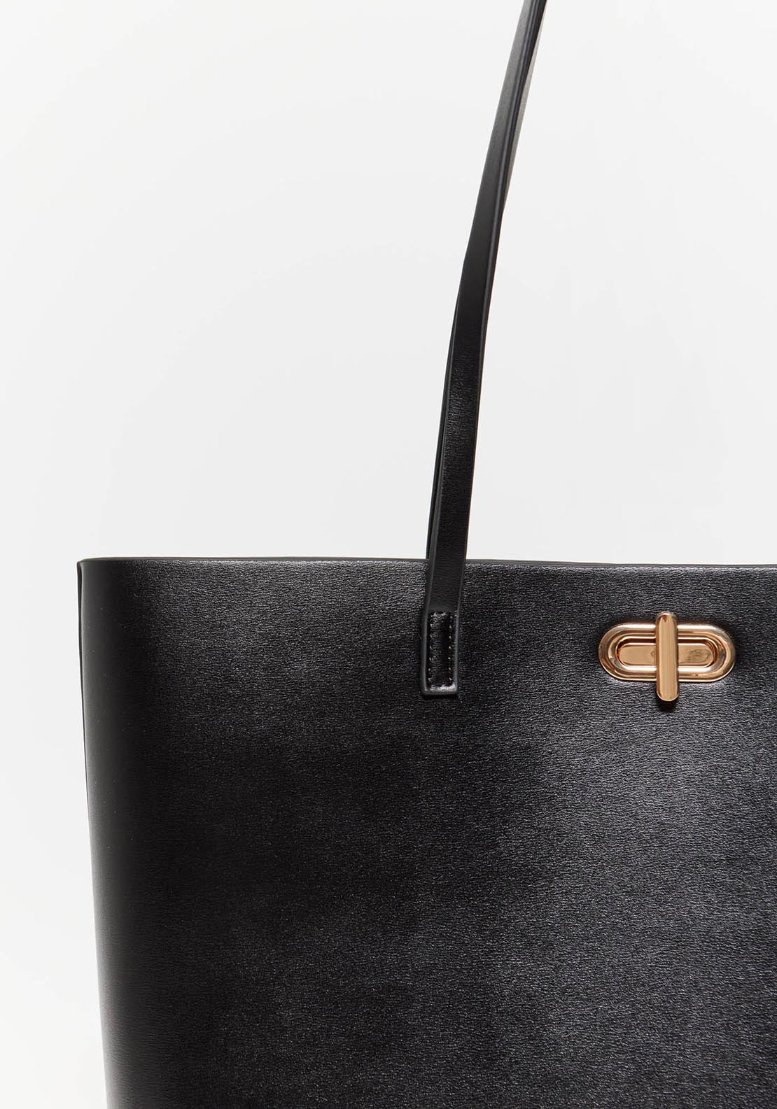 Sfera Rigid Shopper Bag - Black 3 Shaws Department Stores