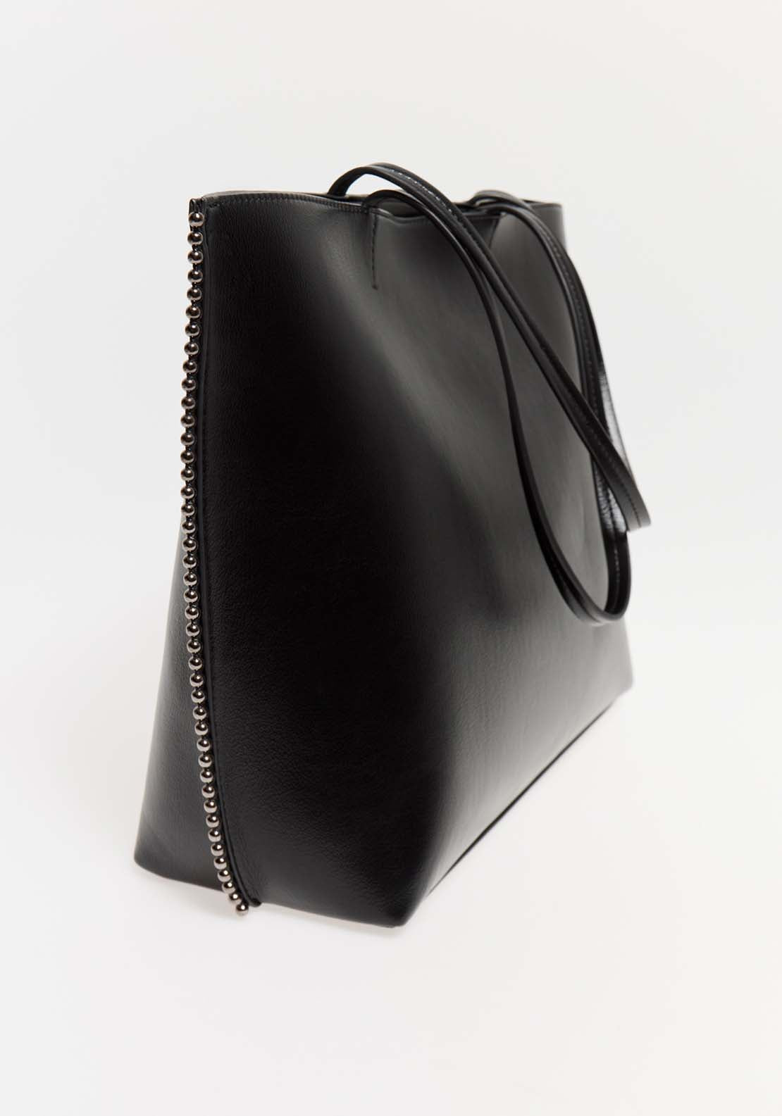 Sfera Stud Detail Large Bag - Black 3 Shaws Department Stores