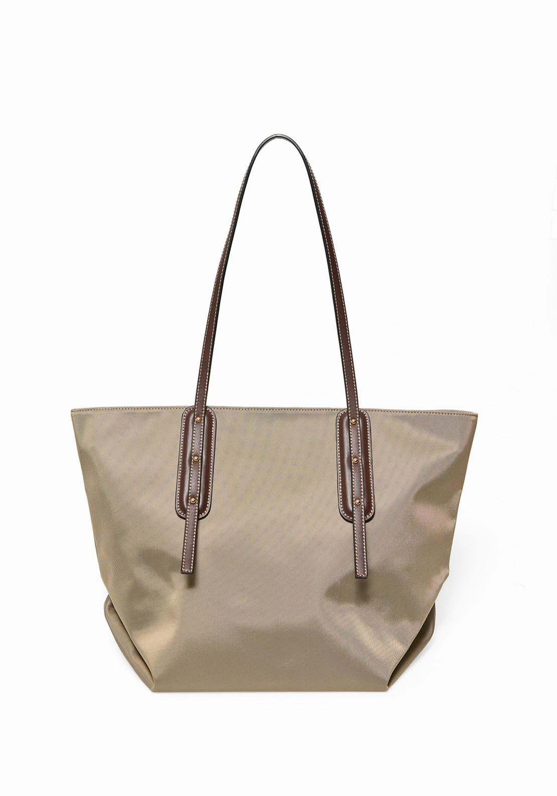 Nylon Bag With Detail - Melange Light